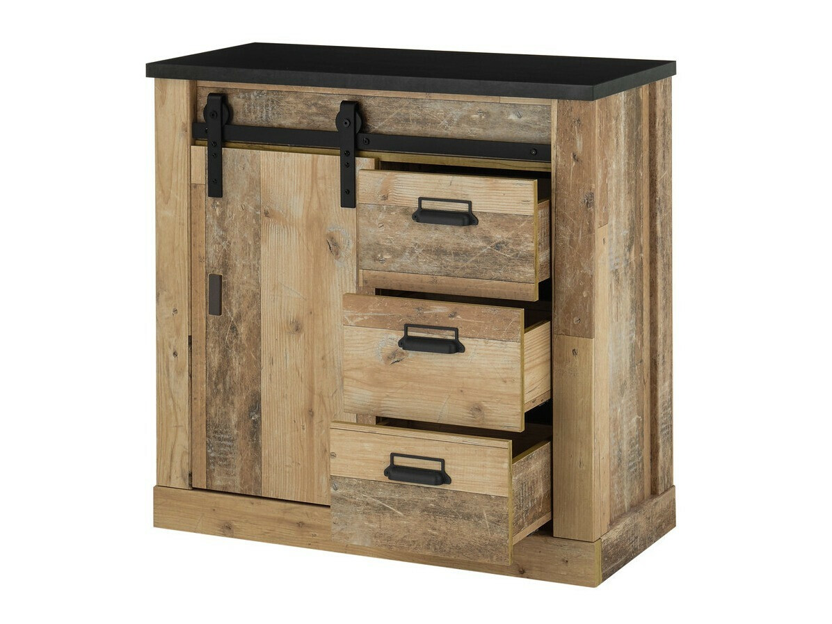 Gangmeubelset Cirtale 129 (Verouderd hout + Antraciet)