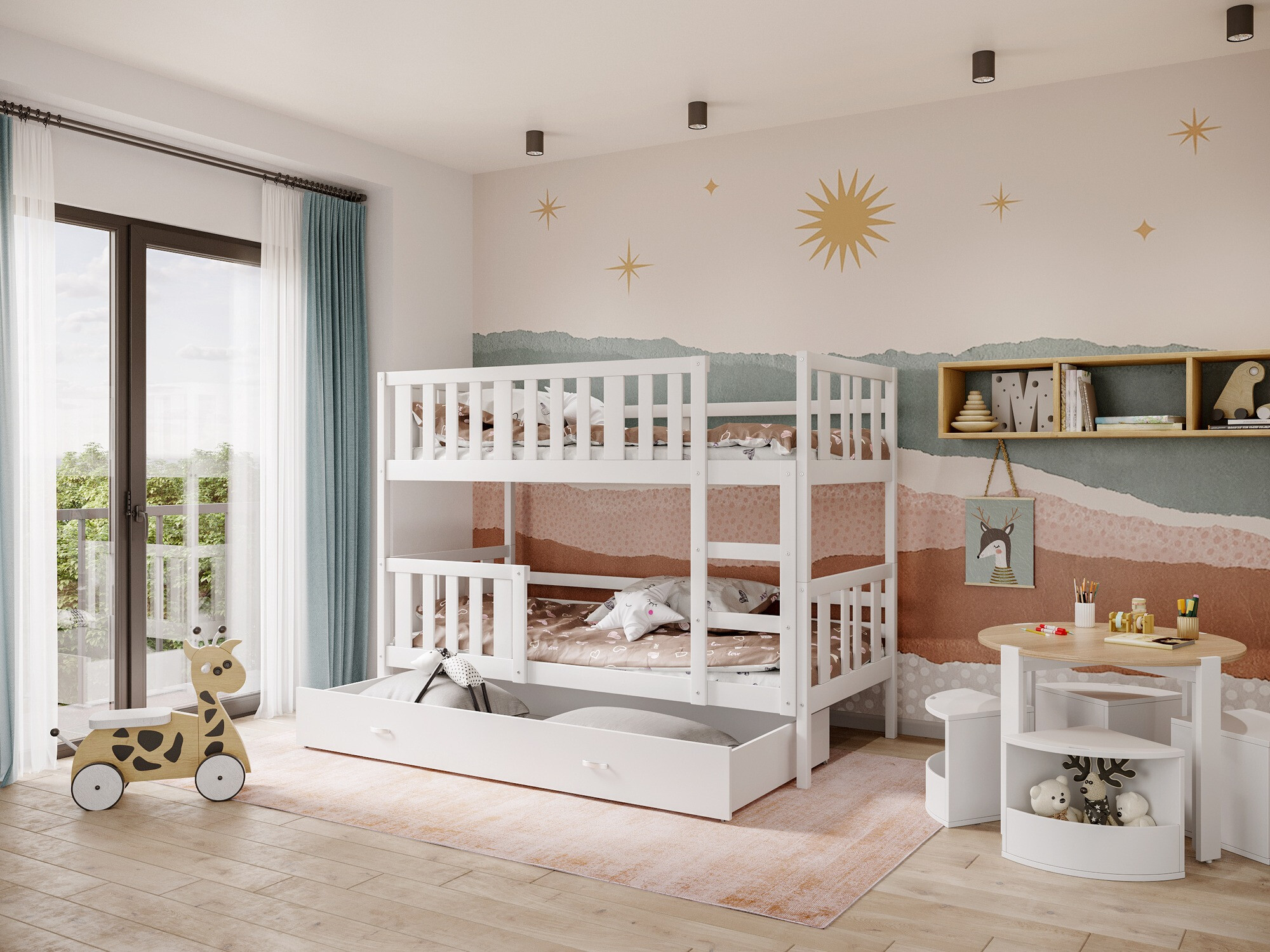 Stapelbed Aurora 147 (Wit)