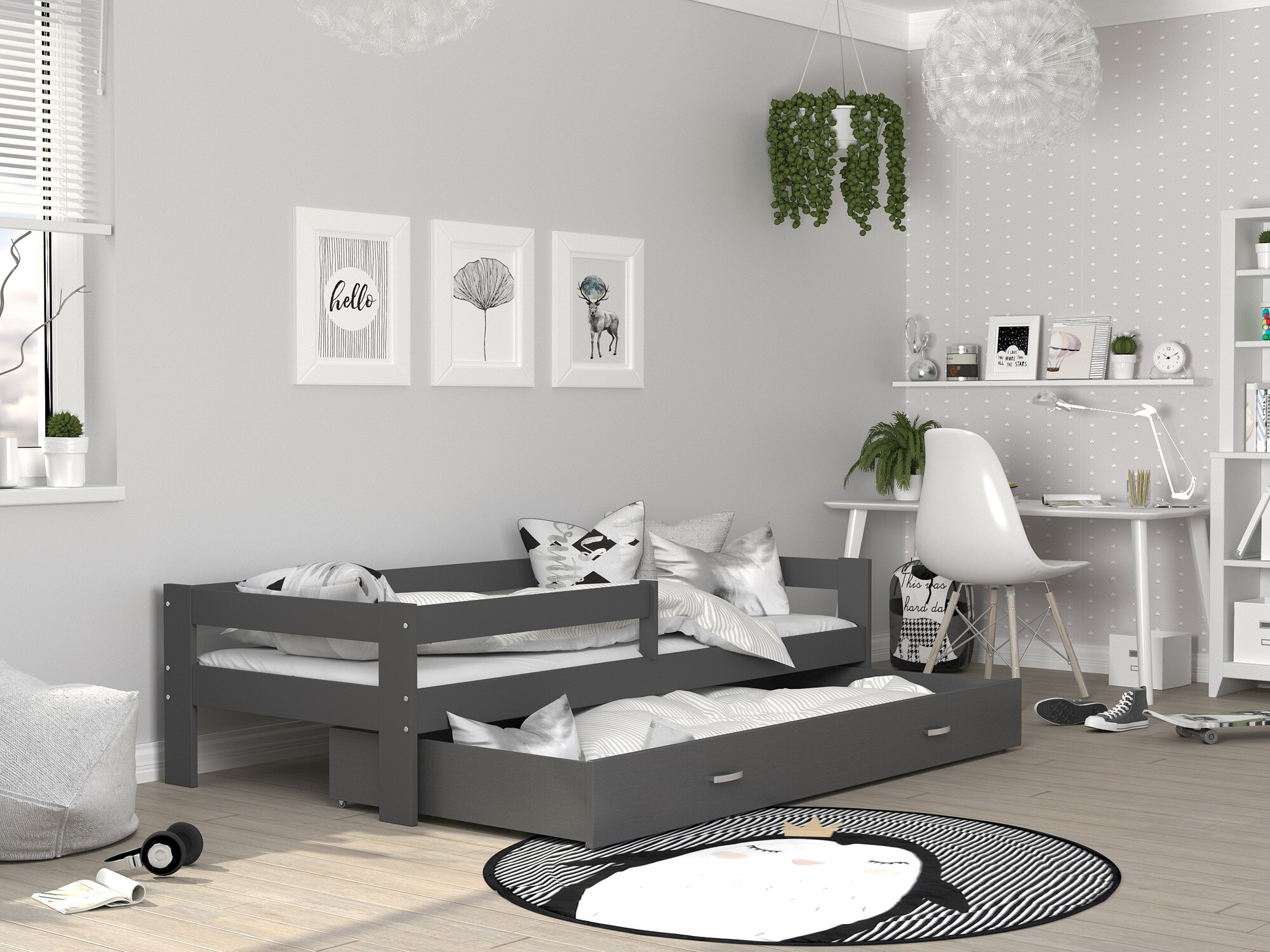 Bed Aurora 125 (Grijs)