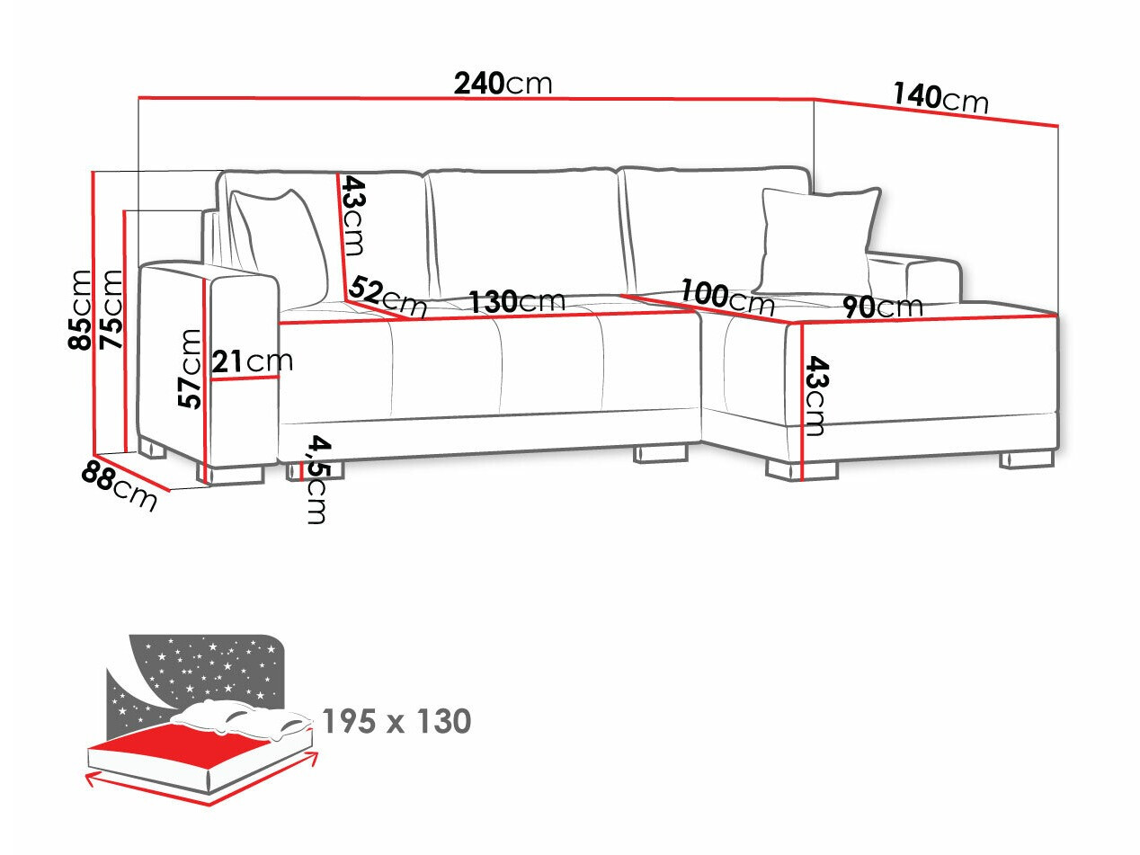 Hoekbank Columbus 103