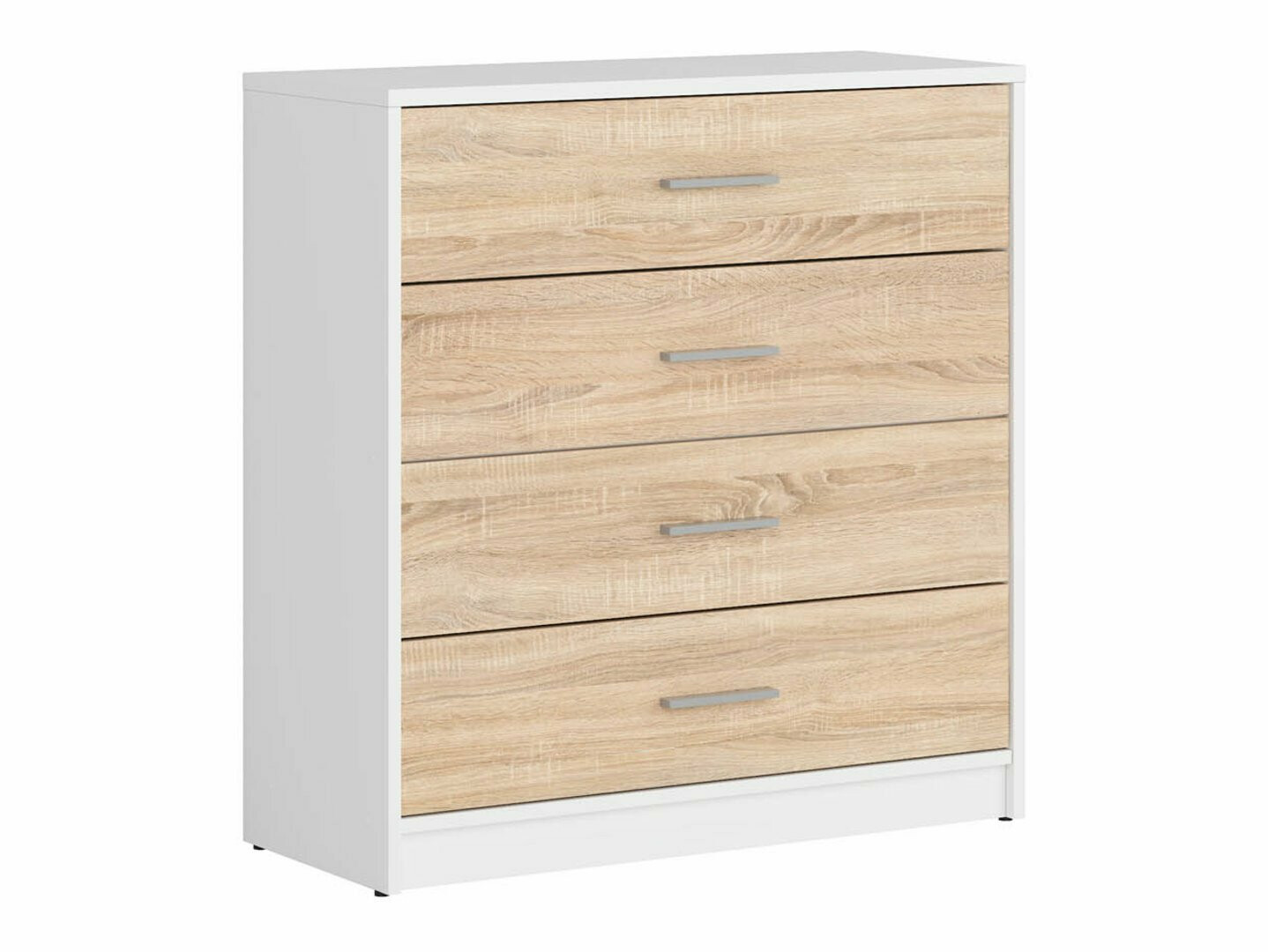 Ladekast Novsore 101 (Wit + Sonoma eik)