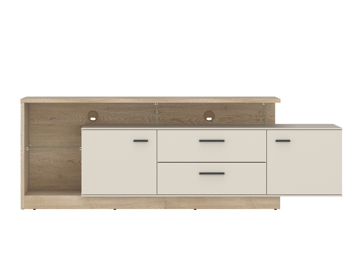 TV-meubel Ontario 137 (Sonoma eik + Kasjmier)