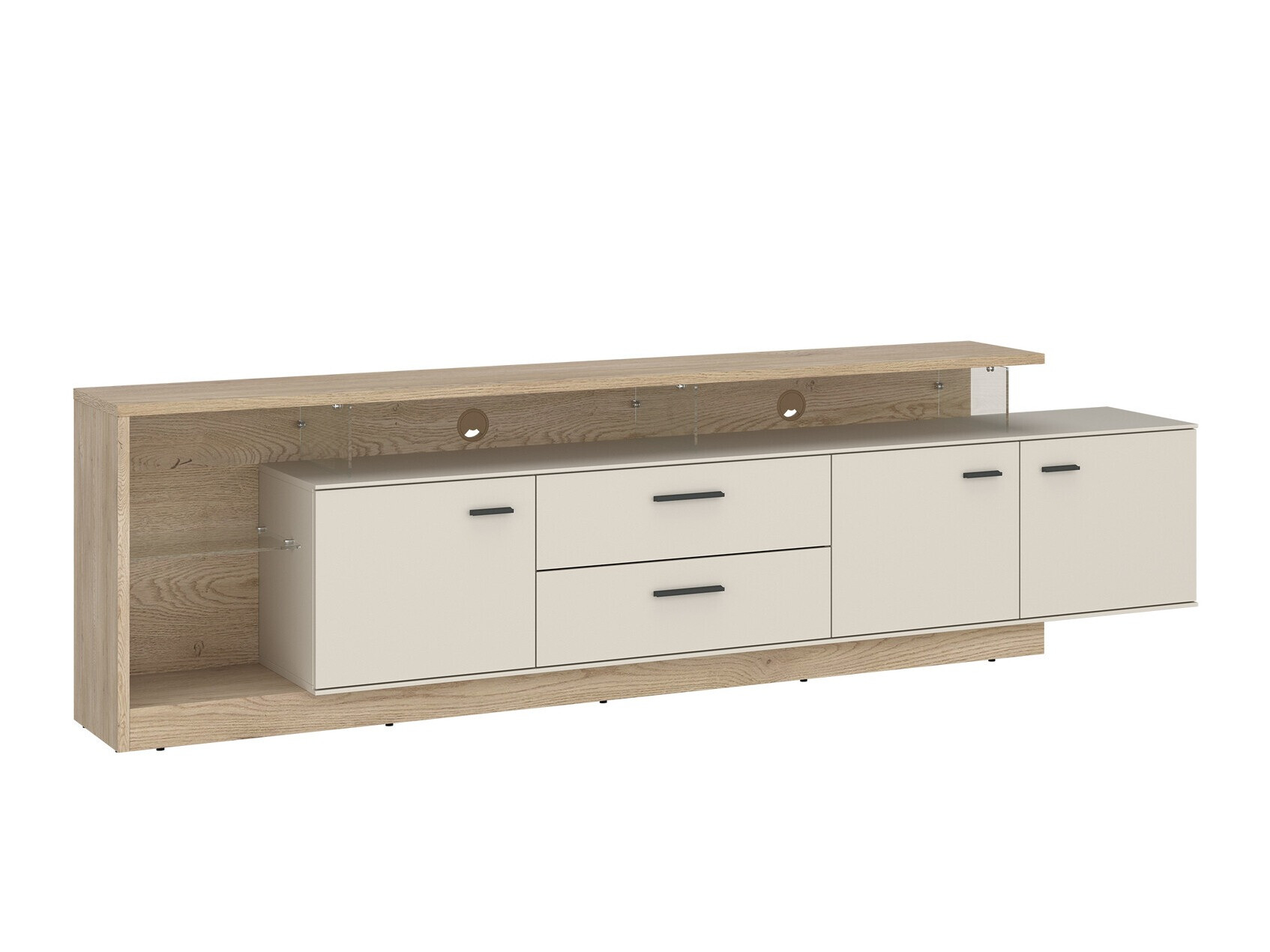 TV-meubel Ontario 138 (Sonoma eik + Kasjmier)