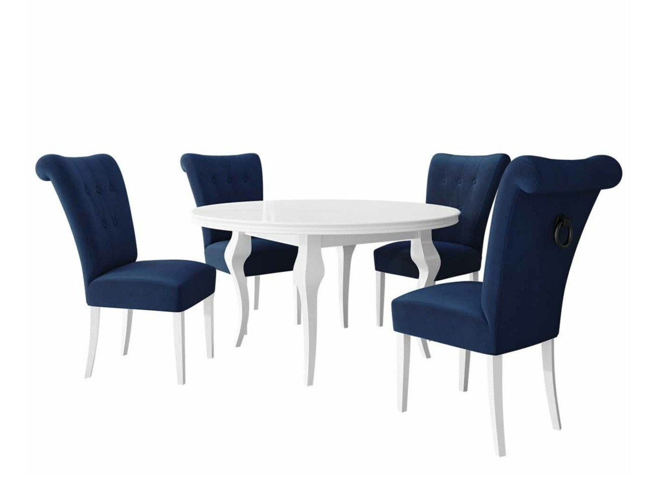 Eetkamerset Racine 143 (Wit + Magic Velvet 2216)