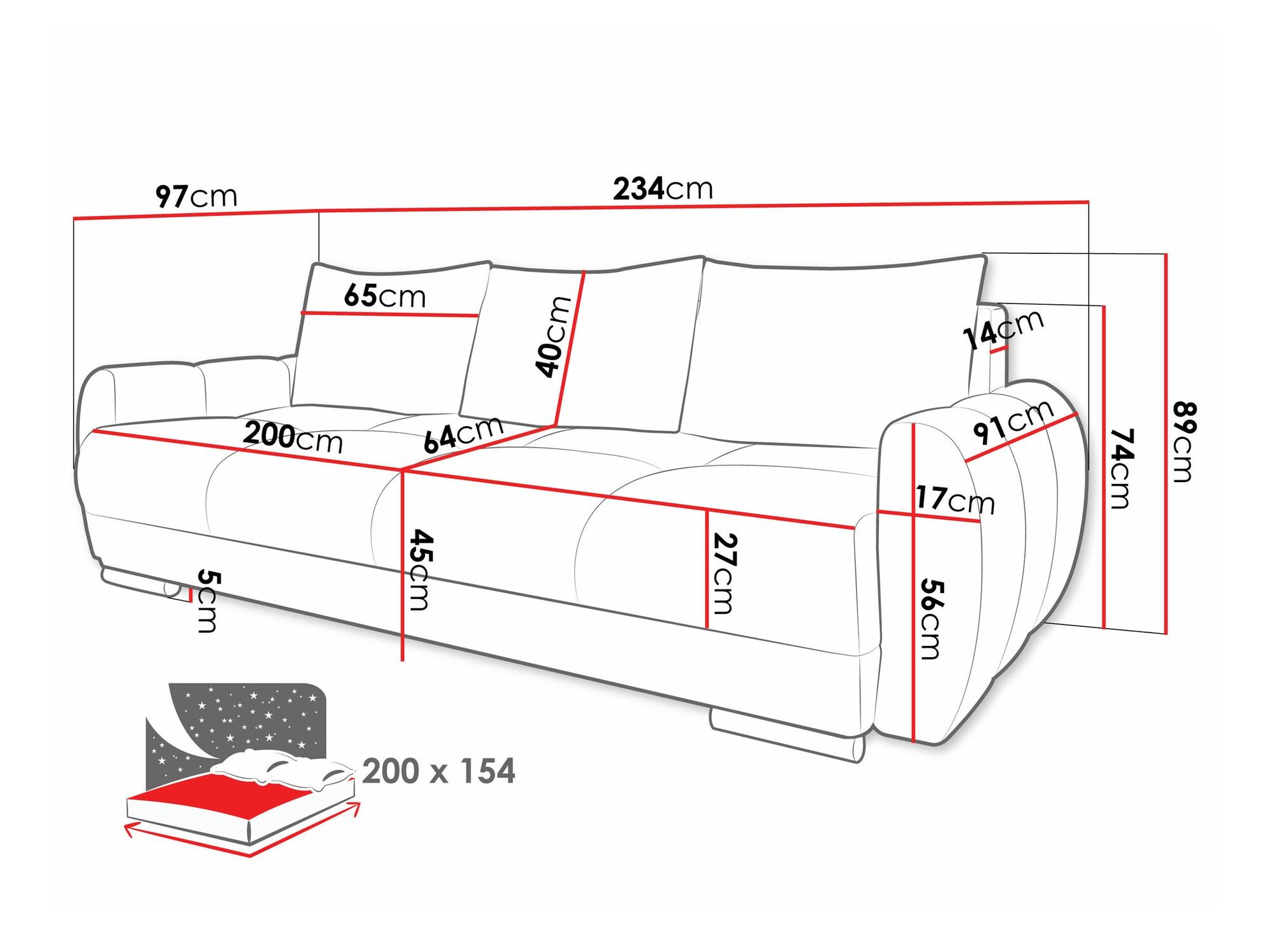 Slaapbank Camden 103 (Velo 633)