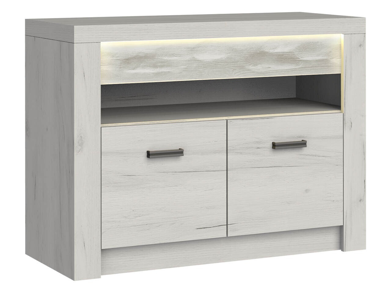 TV-meubel Serfeno 107 (Ambachtelijk wit)