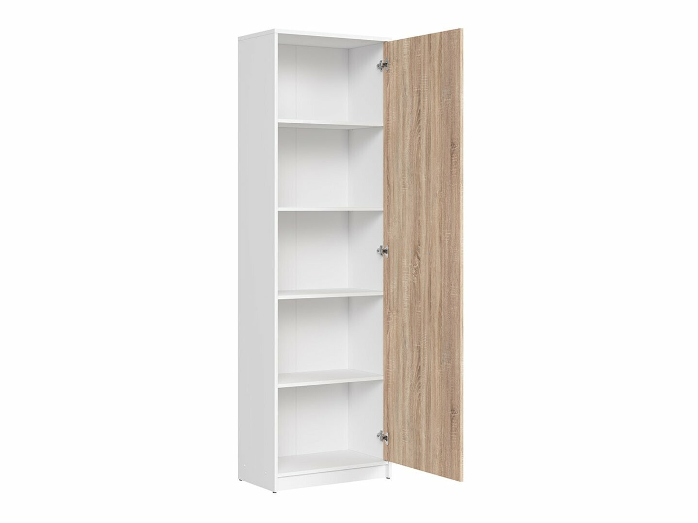 Boekenkast Novsore 114 (Wit + Sonoma eik)