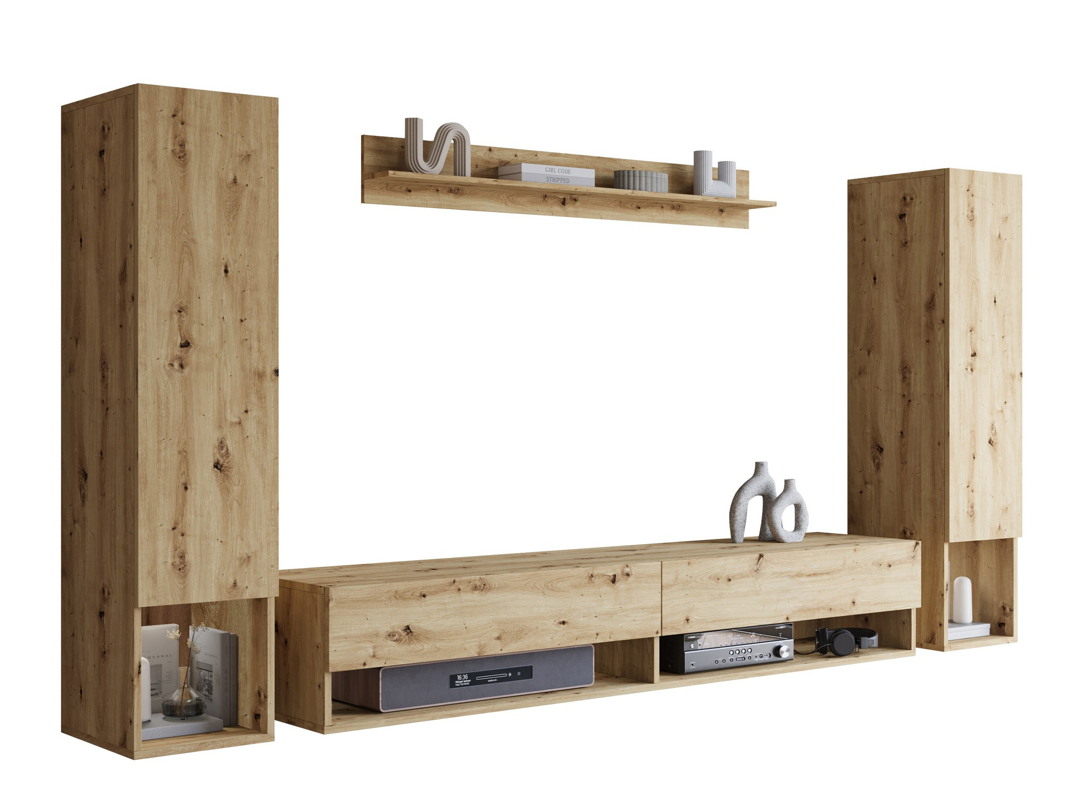 Woonkamerset Sarasota 176 (Artisan eiken)