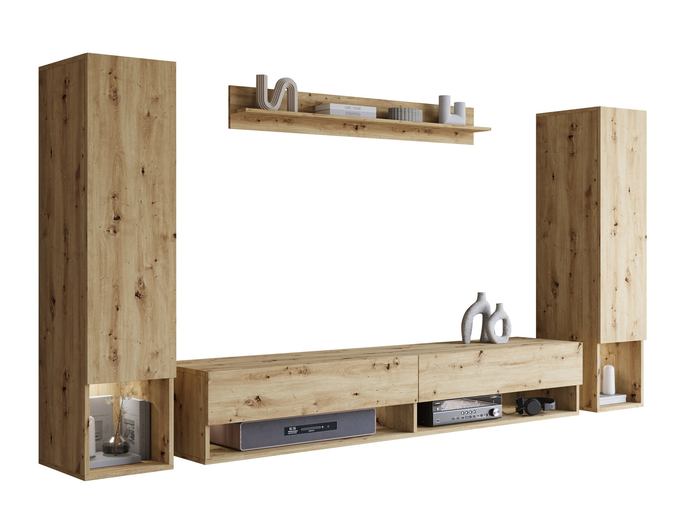 Woonkamerset Sarasota 176 (Artisan eiken)