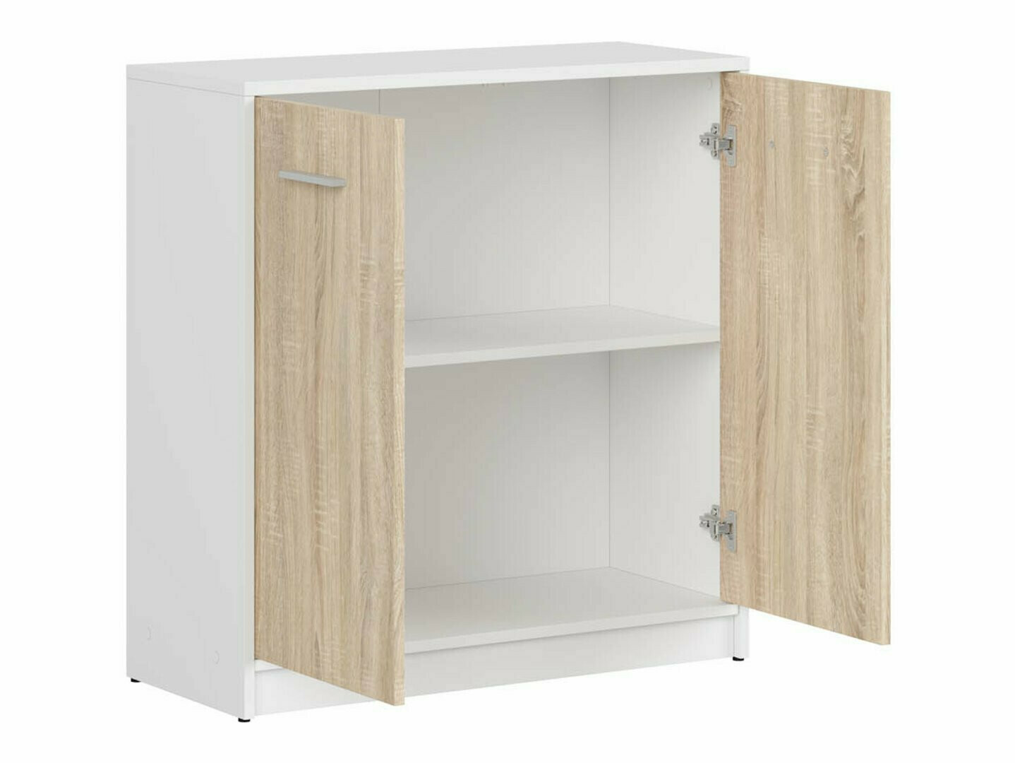 Dressoir Novsore 116 (Wit + Sonoma eik)