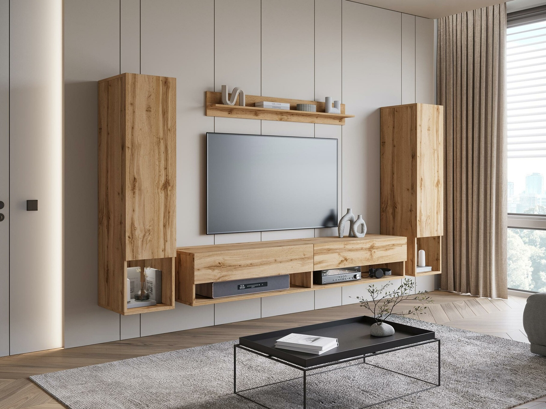 Woonkamerset Sarasota 176 (Wotan eik)