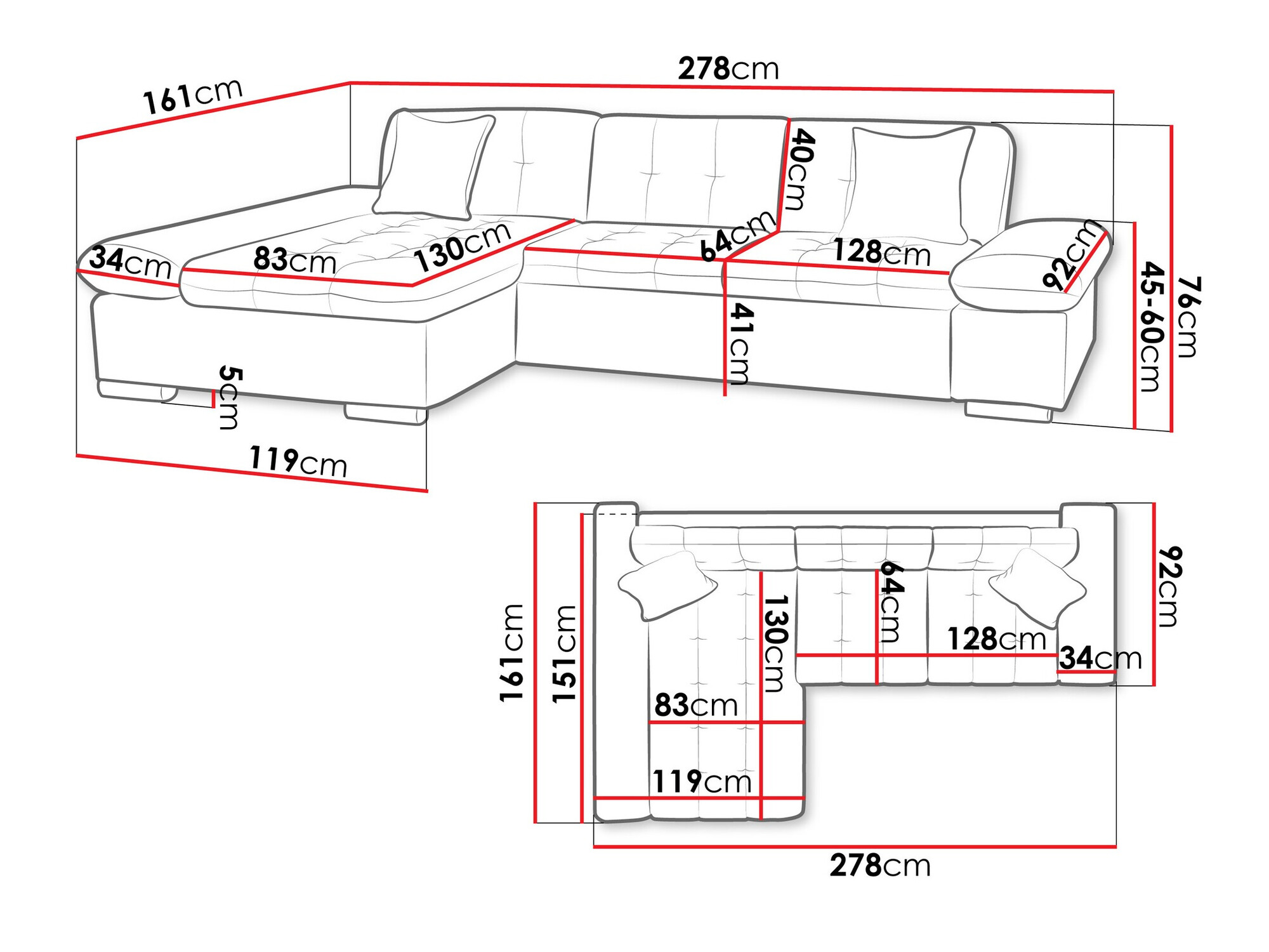 Hoekbank Comfivo 219 (Otusso 23 + Sorriso 04 + Otusso 01)