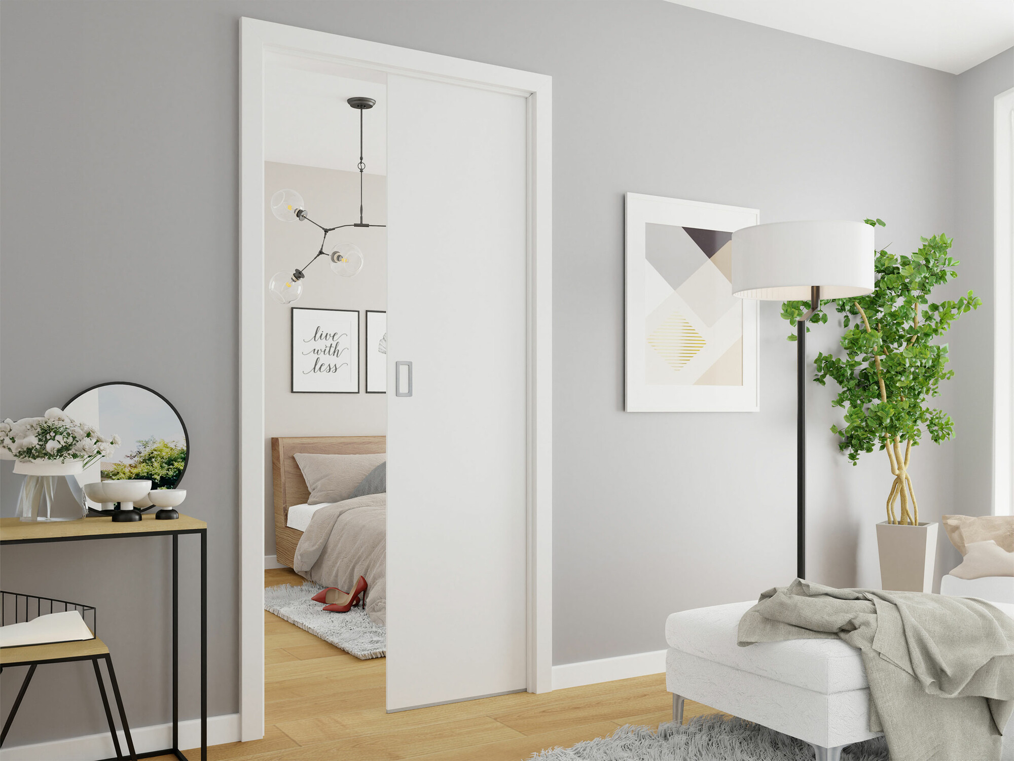 Schuifdeur Dover 220 (Wit)