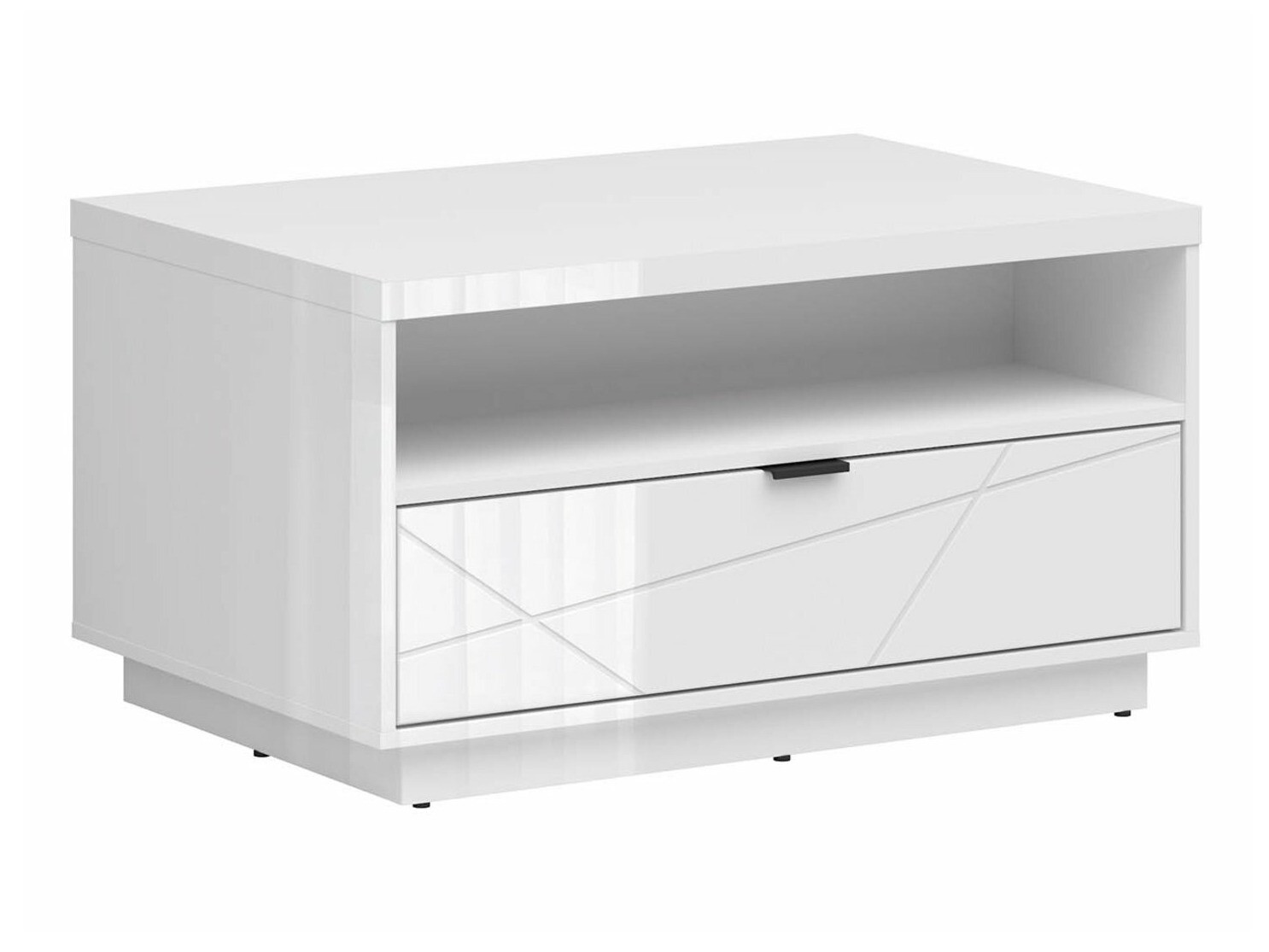 Salontafel Fivale 117 (Glanzend wit + Wit)