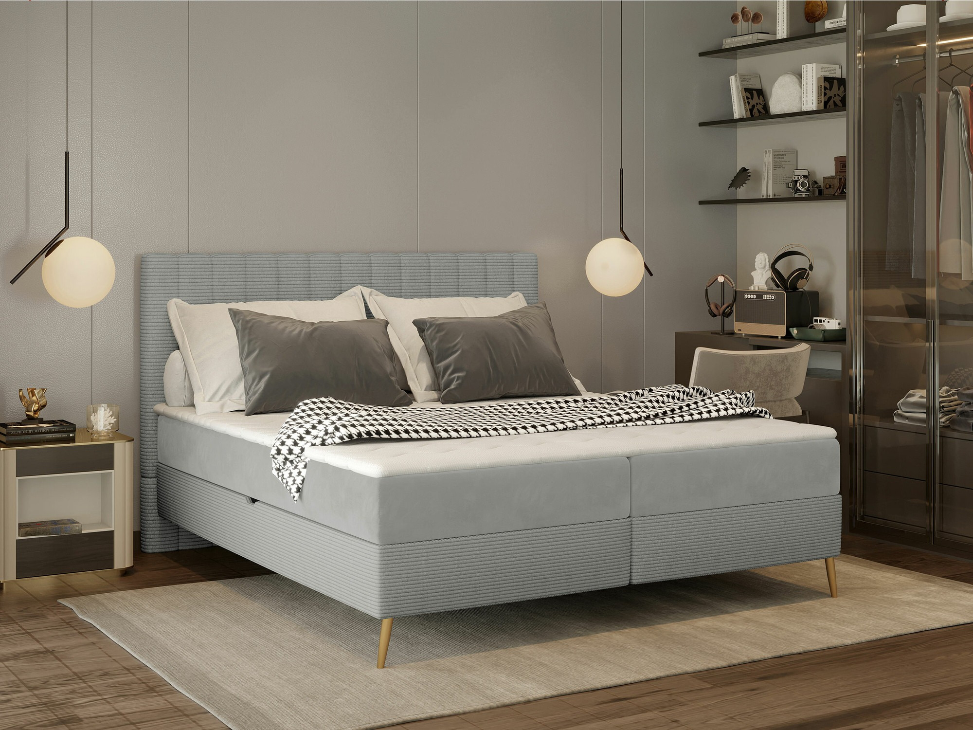 Boxspring Indiana 159 (Poso 55 + Paros 05)