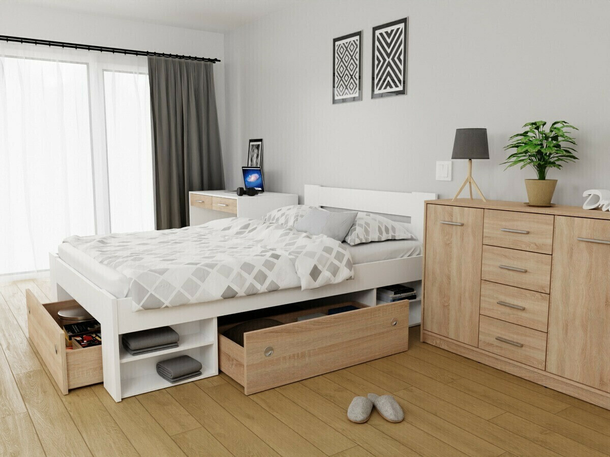 Bed Novsore 130 (Wit)