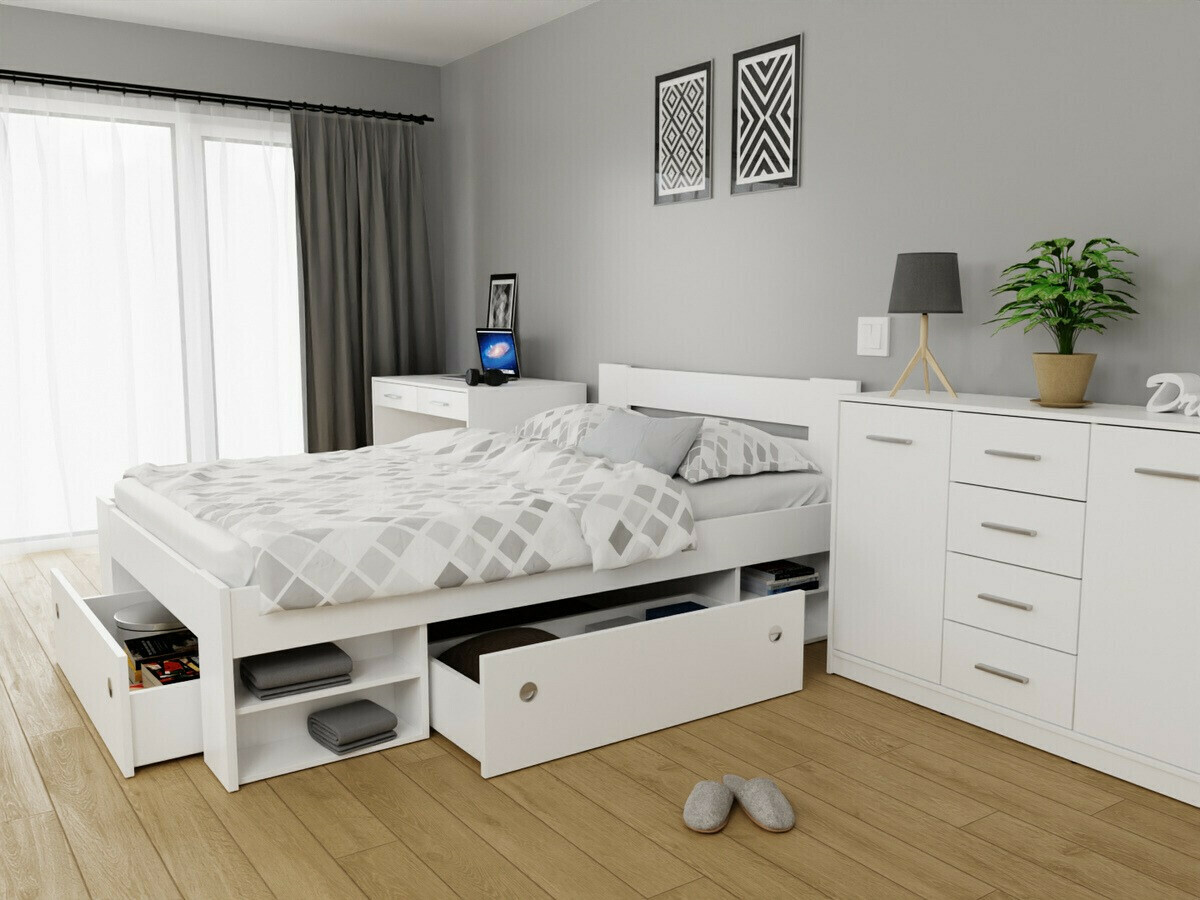 Bed Novsore 130 (Wit)