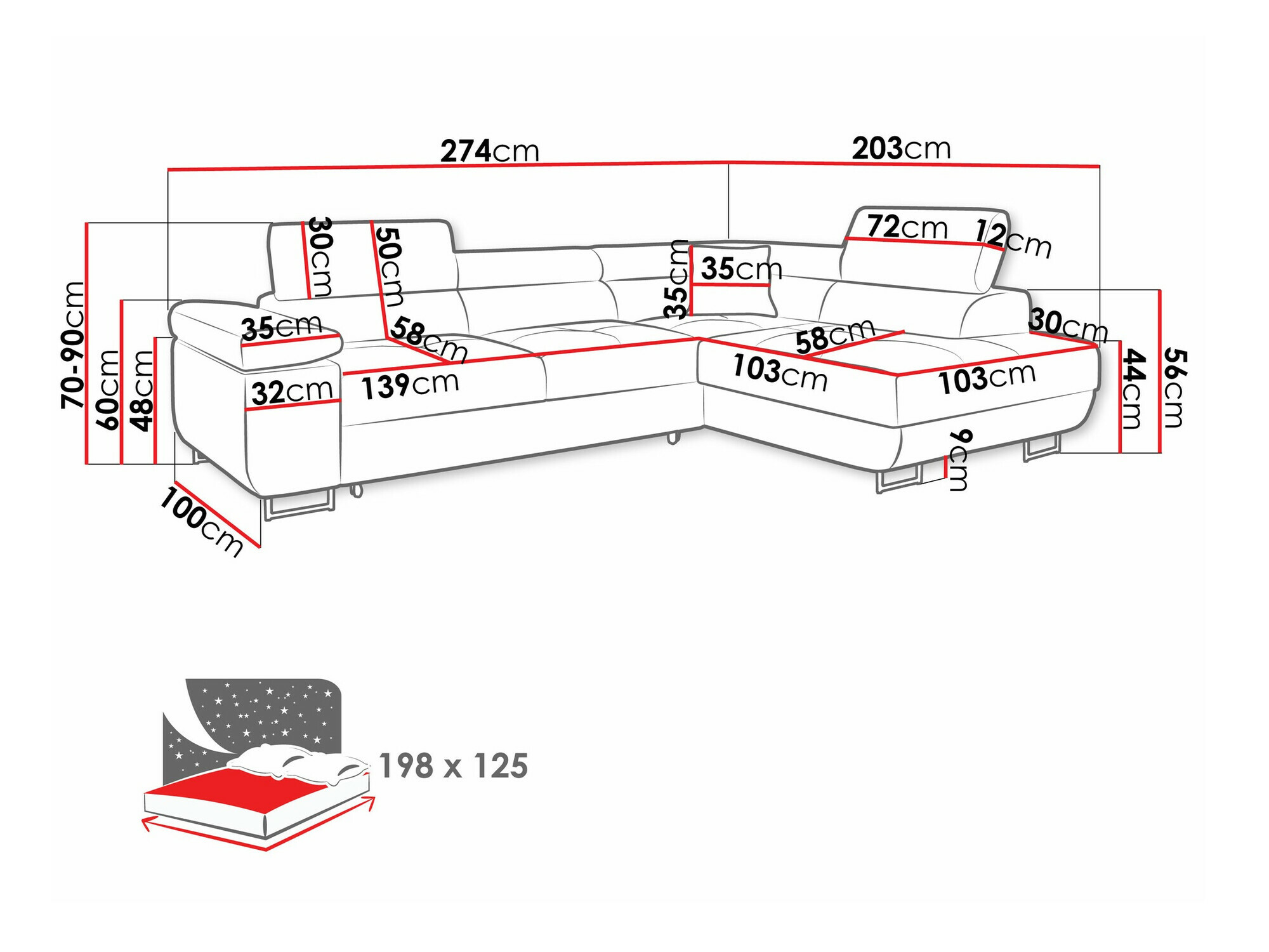 Hoekbank Comfivo Eliferu 100 (Manila 02)