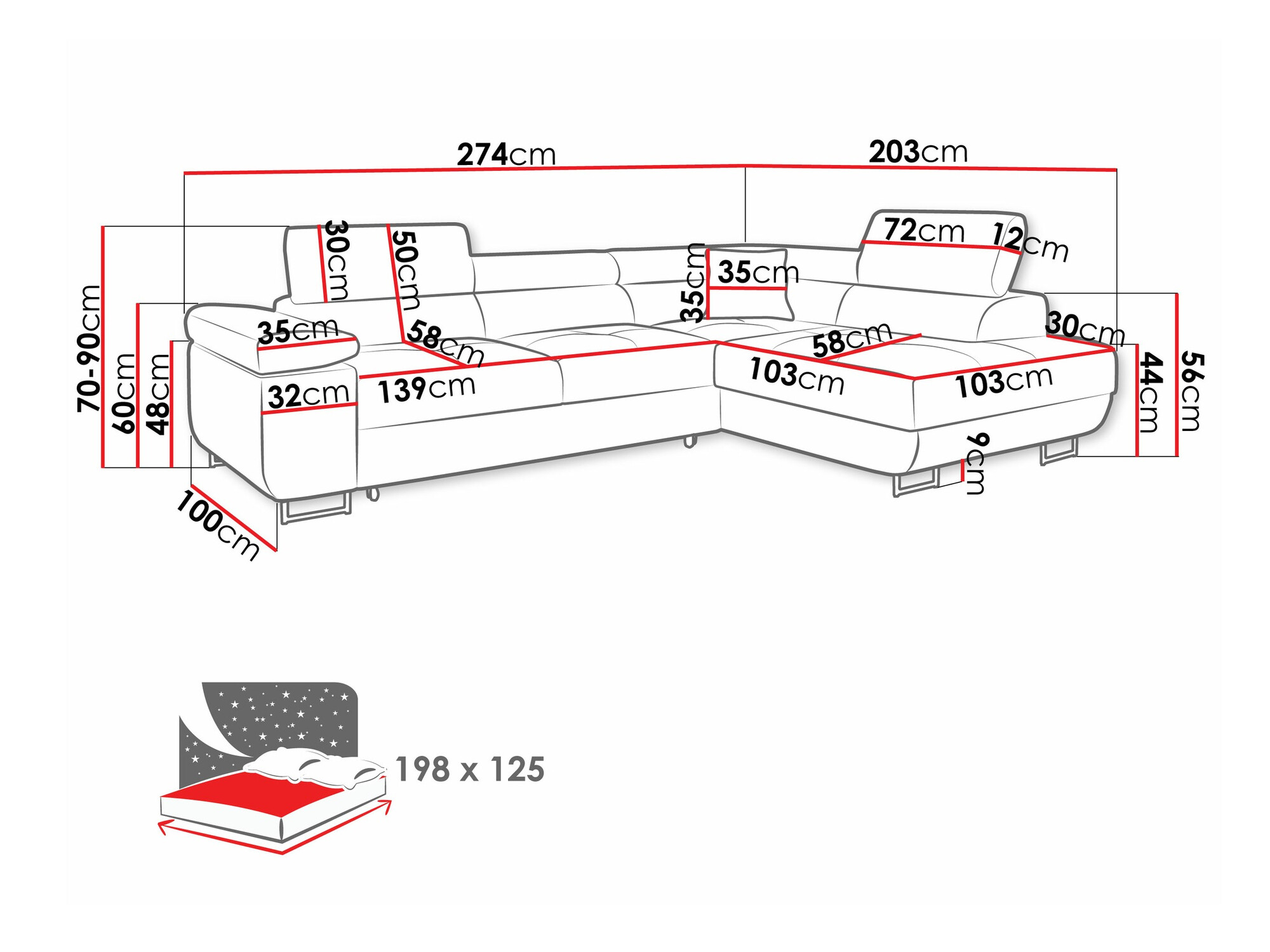 Hoekbank Comfivo Eliferu 100 (Poso 05)