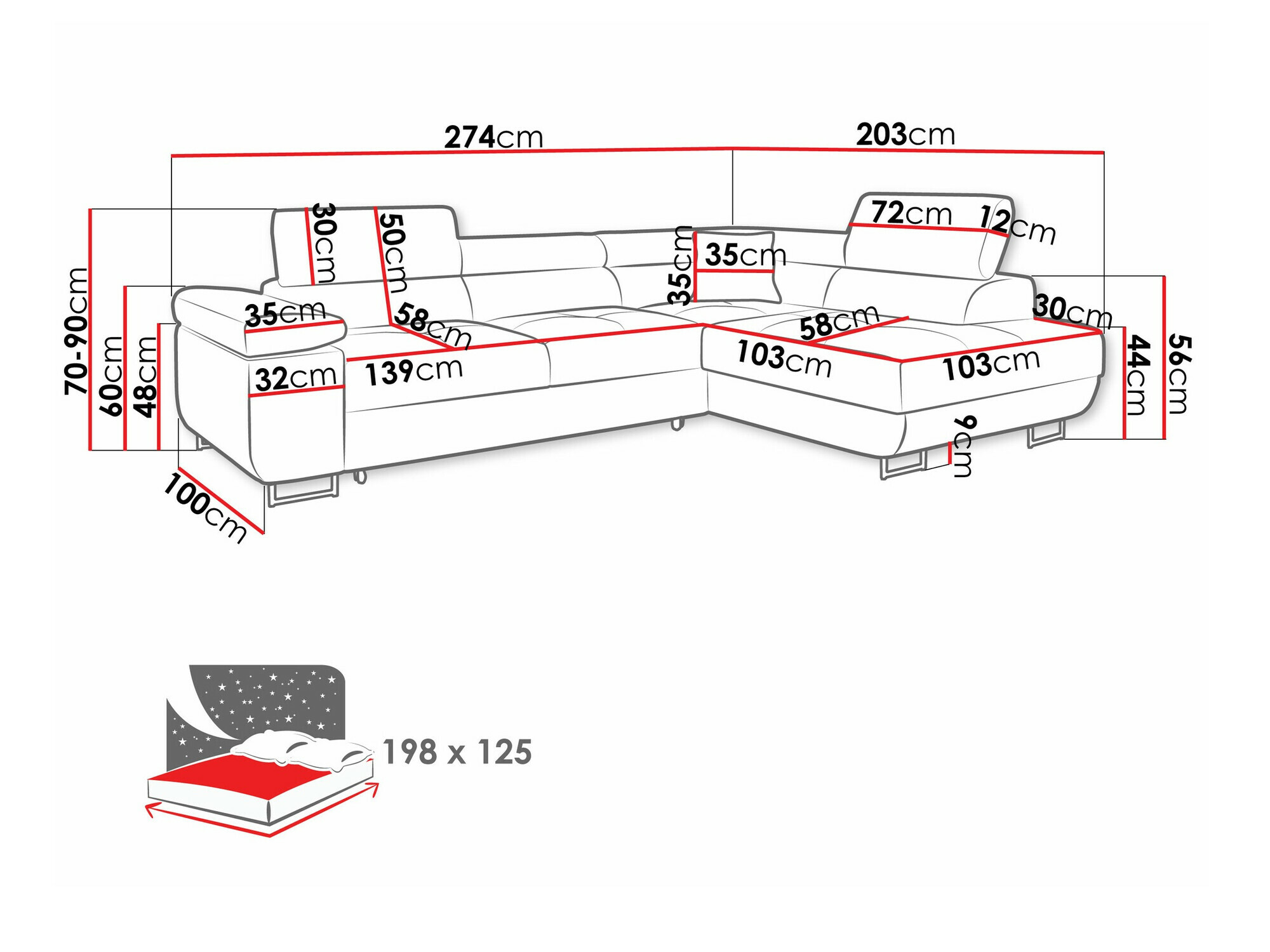 Hoekbank Comfivo Eliferu 100 (Poso 14)