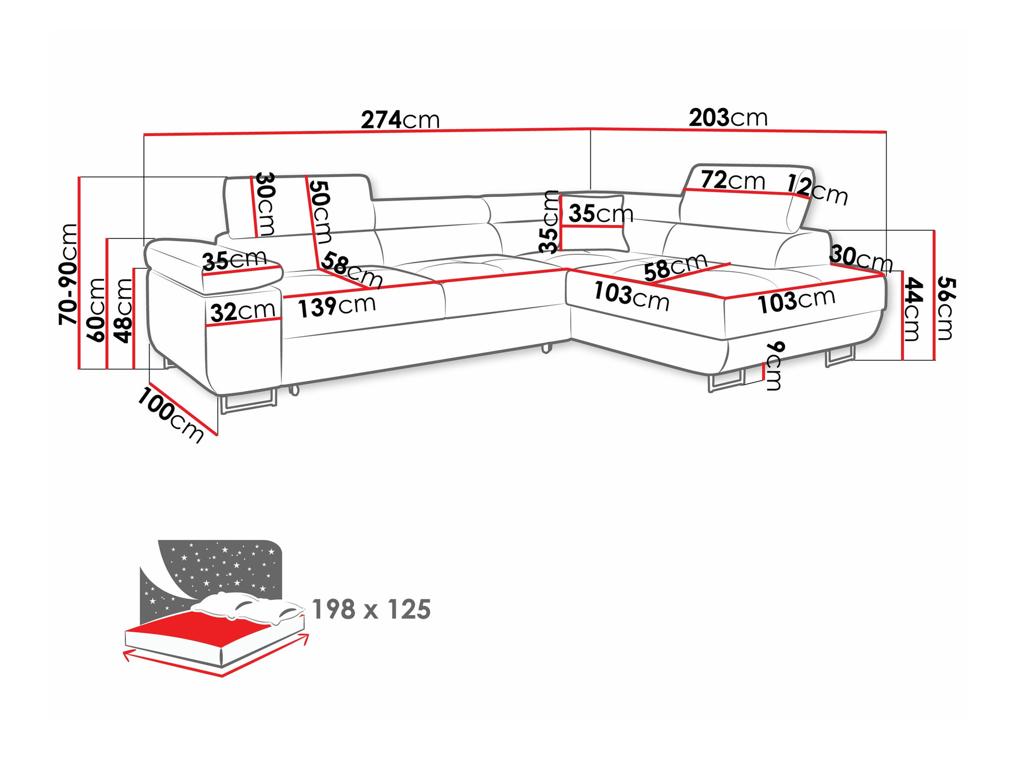Hoekbank Comfivo Eliferu 100 (Poso 39)