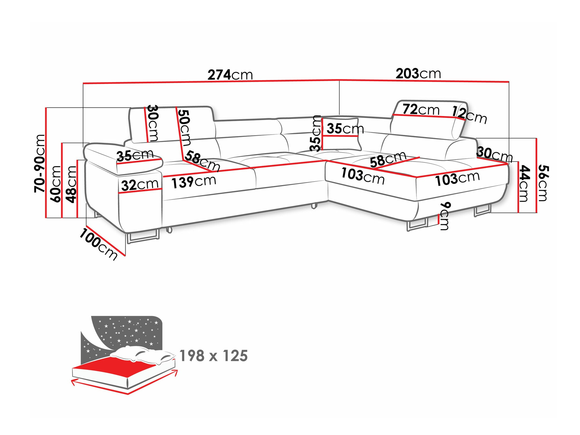 Hoekbank Comfivo Eliferu 100 (Poso 47)