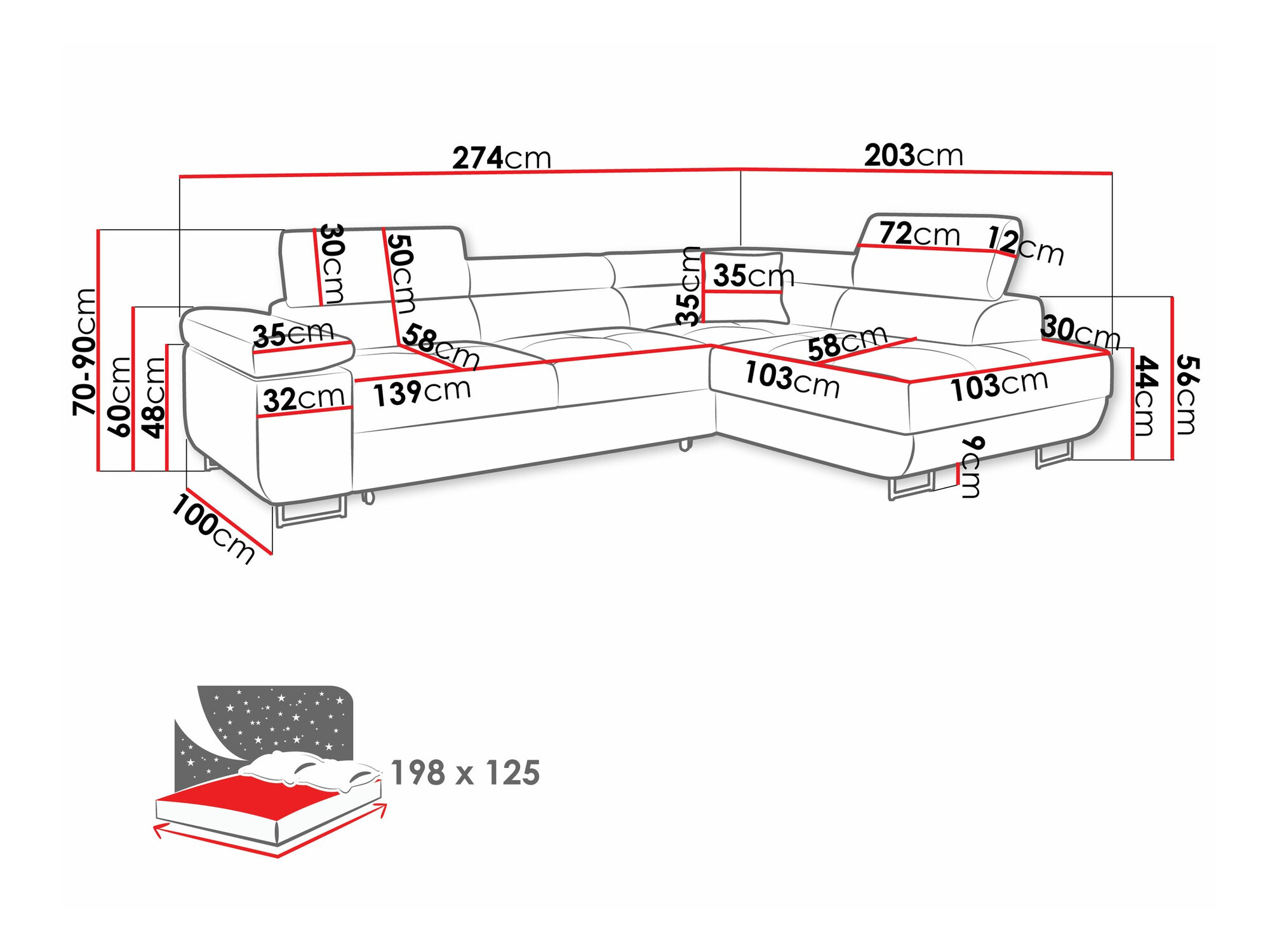 Hoekbank Comfivo Eliferu 100 (Soft 029 + Lux 05)