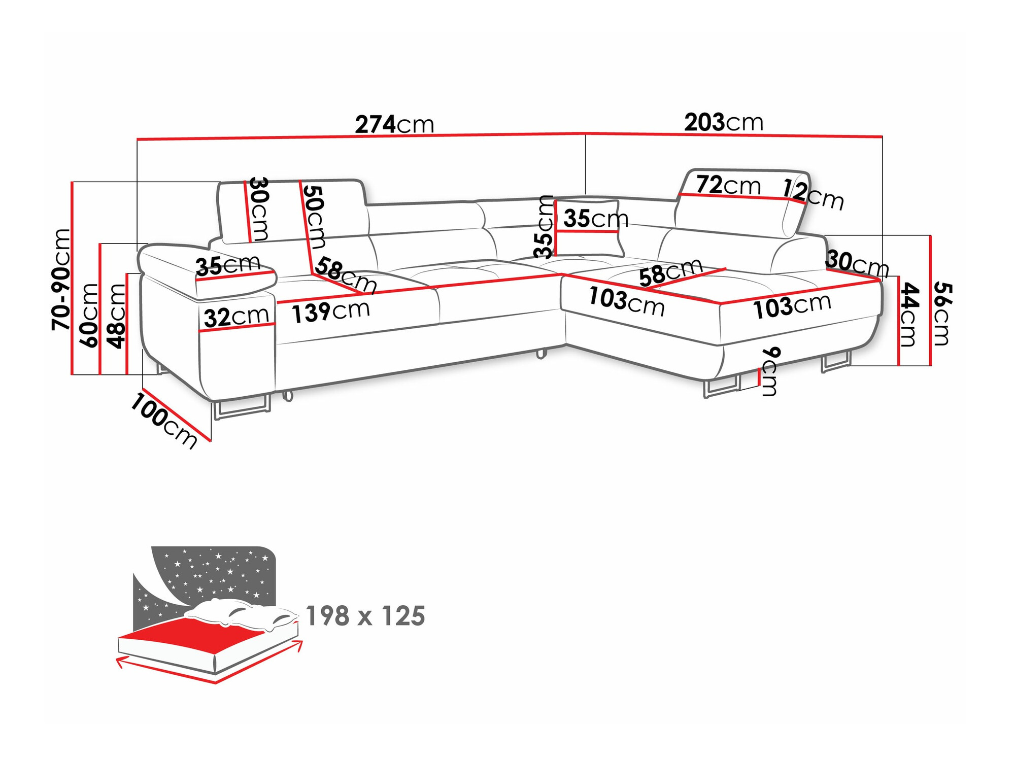 Hoekbank Comfivo Eliferu 100 (Soft 066 + Lux 03)