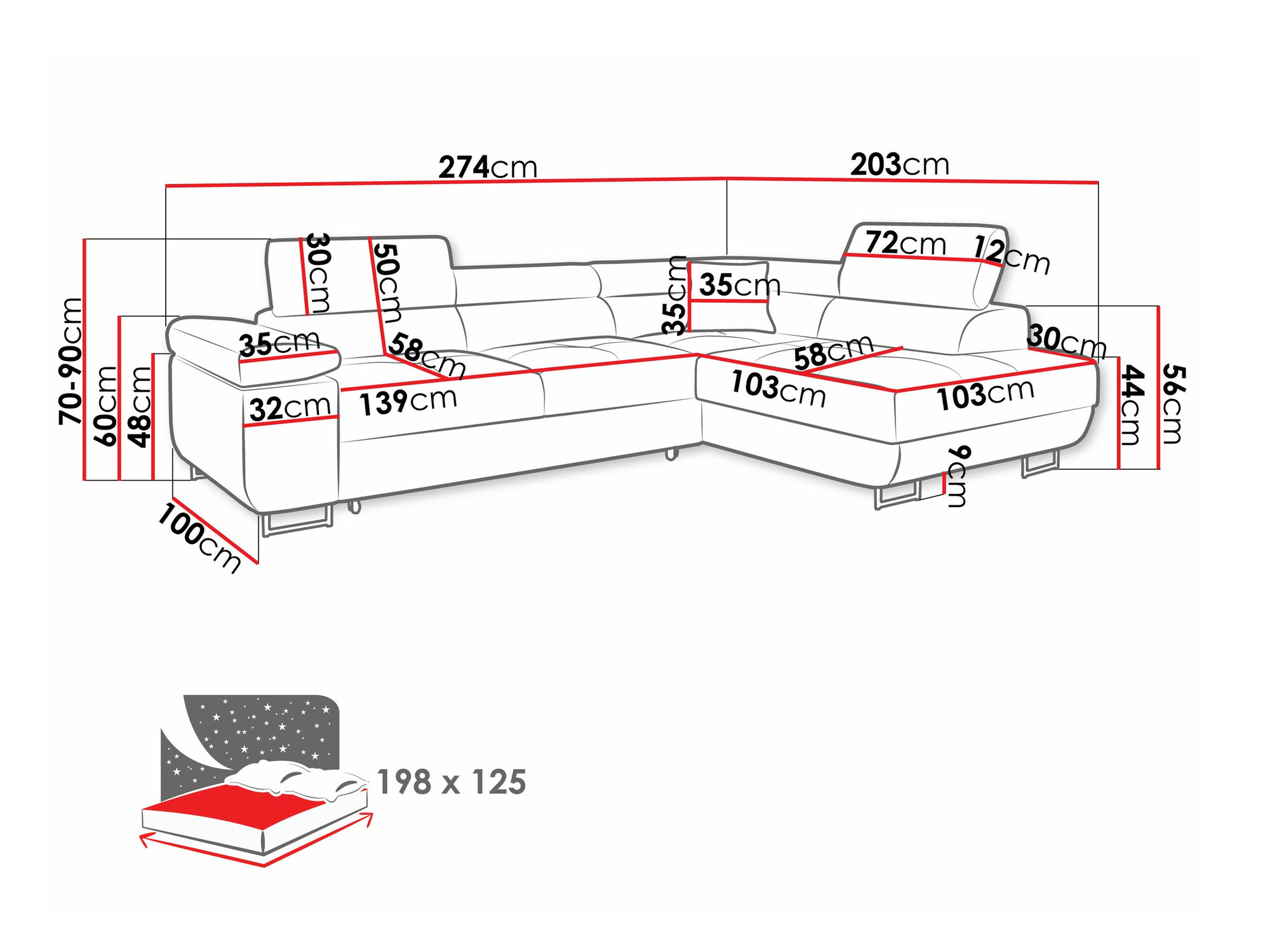 Hoekbank Comfivo Eliferu 100 (Soft 066 + Lux 03)