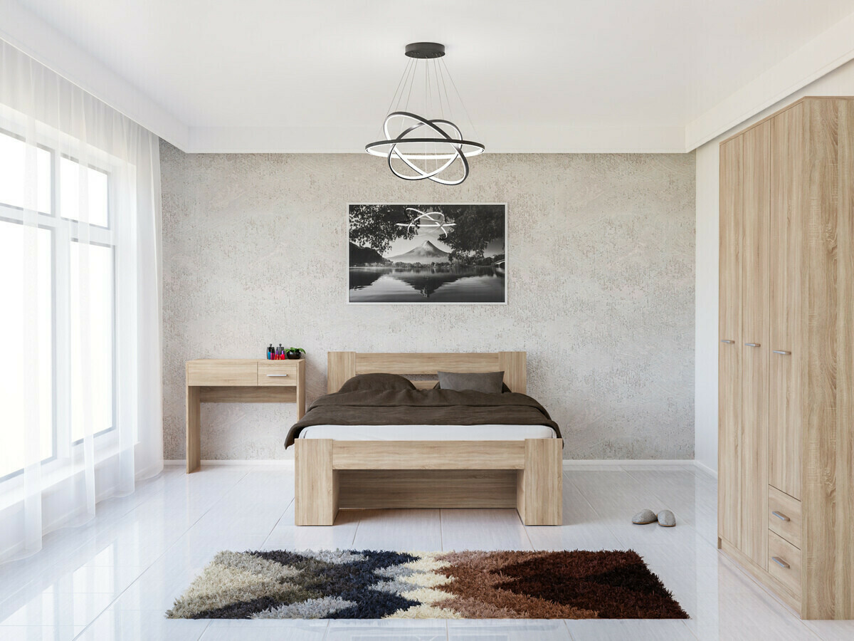 Slaapkamerset Novsore 144 (Sonoma eik)