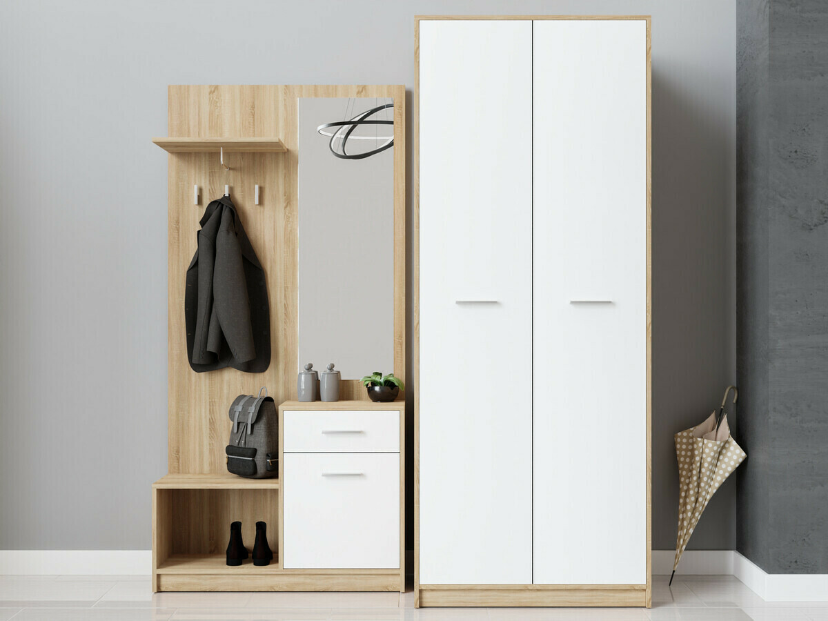 Gangmeubelset Novsore 146 (Sonoma eik + Wit)