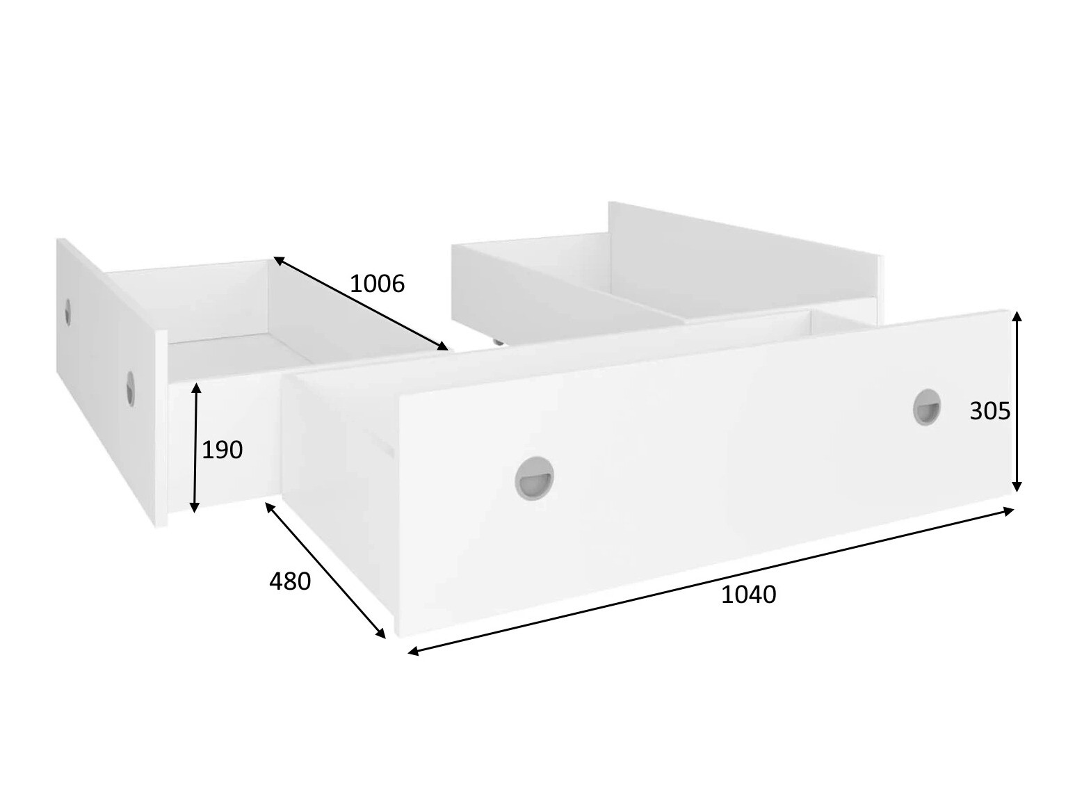 Opbergmogelijkheid Novsore 129 (Wit) (3 st.)
