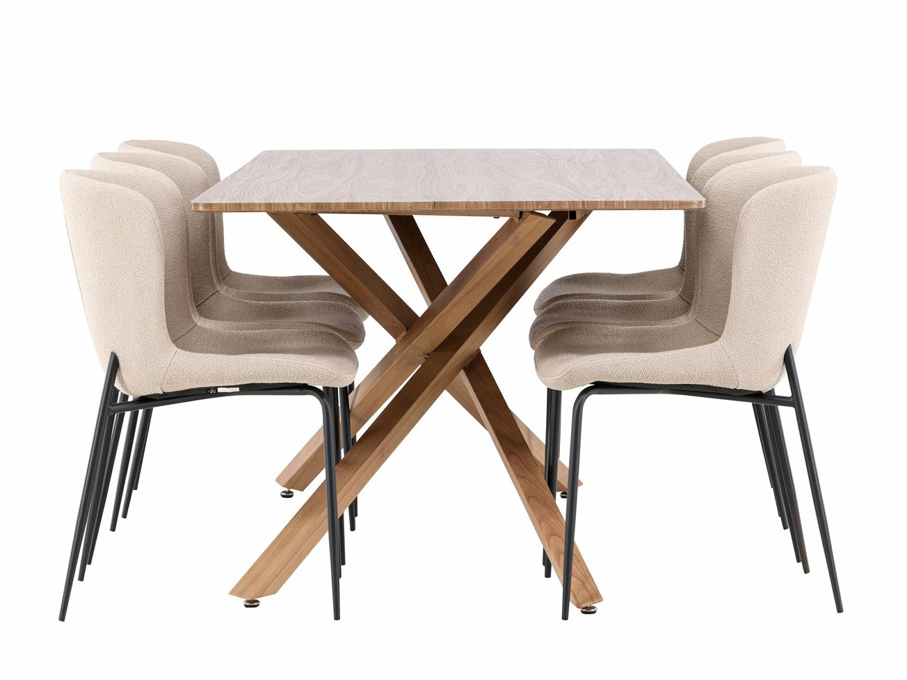 Eetkamerset Dallas 5102 (Beige)