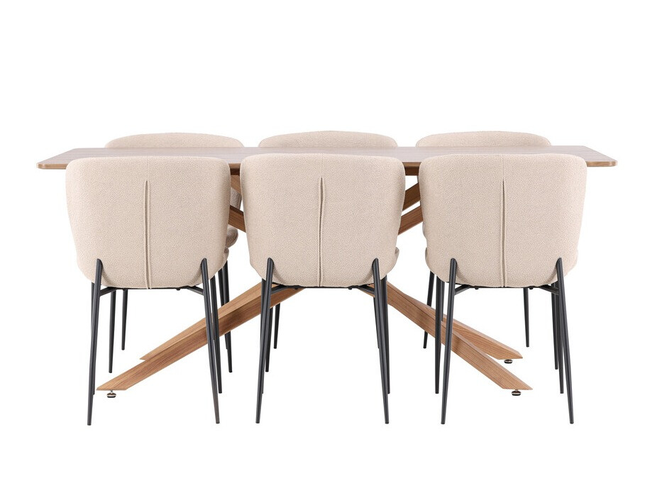 Eetkamerset Dallas 5102 (Beige)