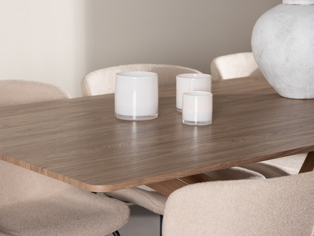 Eetkamerset Dallas 5102 (Beige)