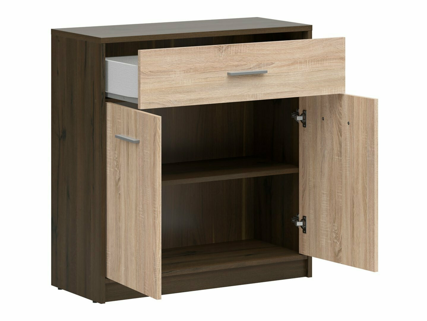 Ladekast Novsore 115 (Donkere eik + Sonoma eik)