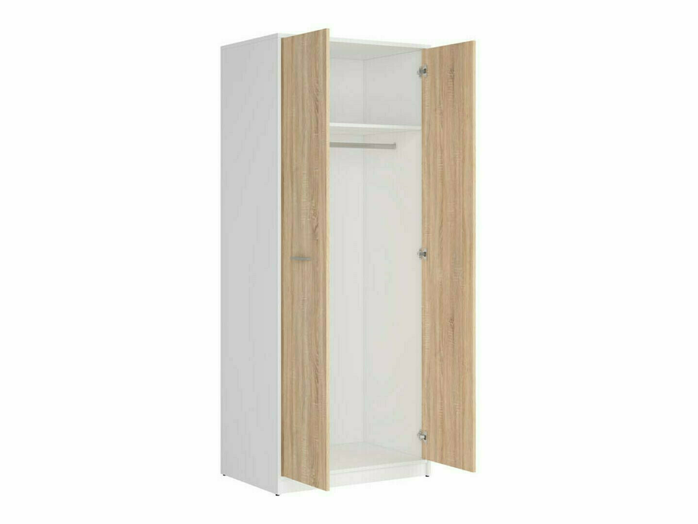 Slaapkamer set Novsore 147 (Wit + Sonoma eik)