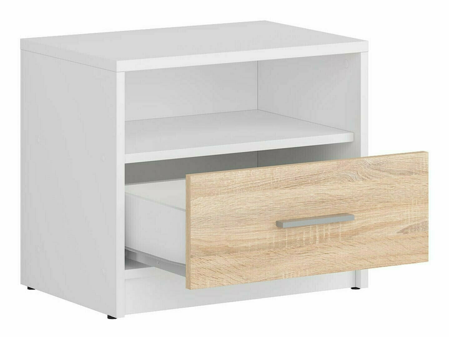 Slaapkamer set Novsore 147 (Wit + Sonoma eik)