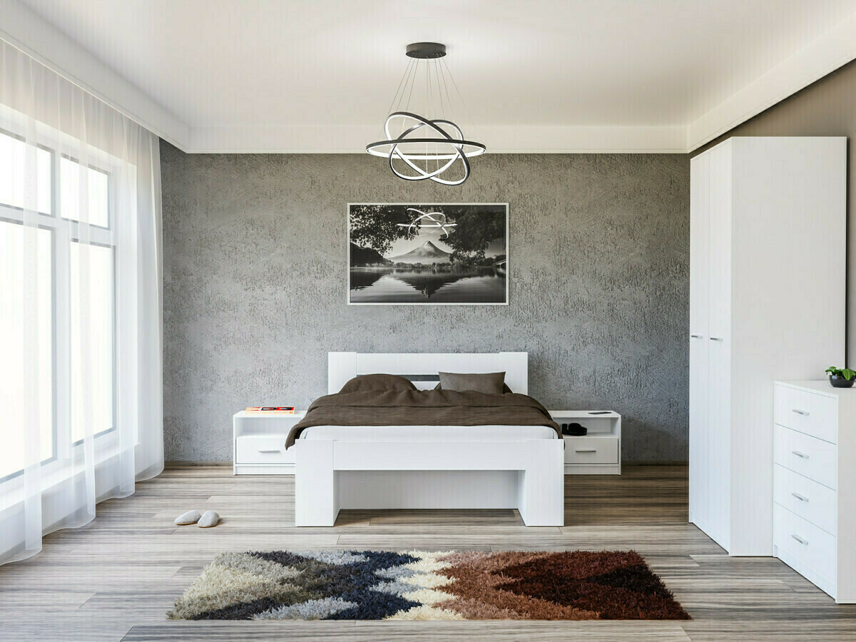 Slaapkamer set Novsore 147 (Wit)