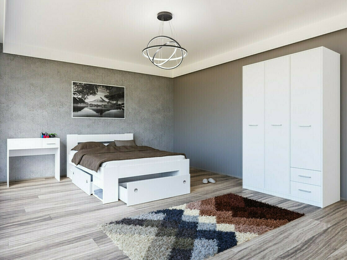 Slaapkamerset Novsore 144 (Wit)