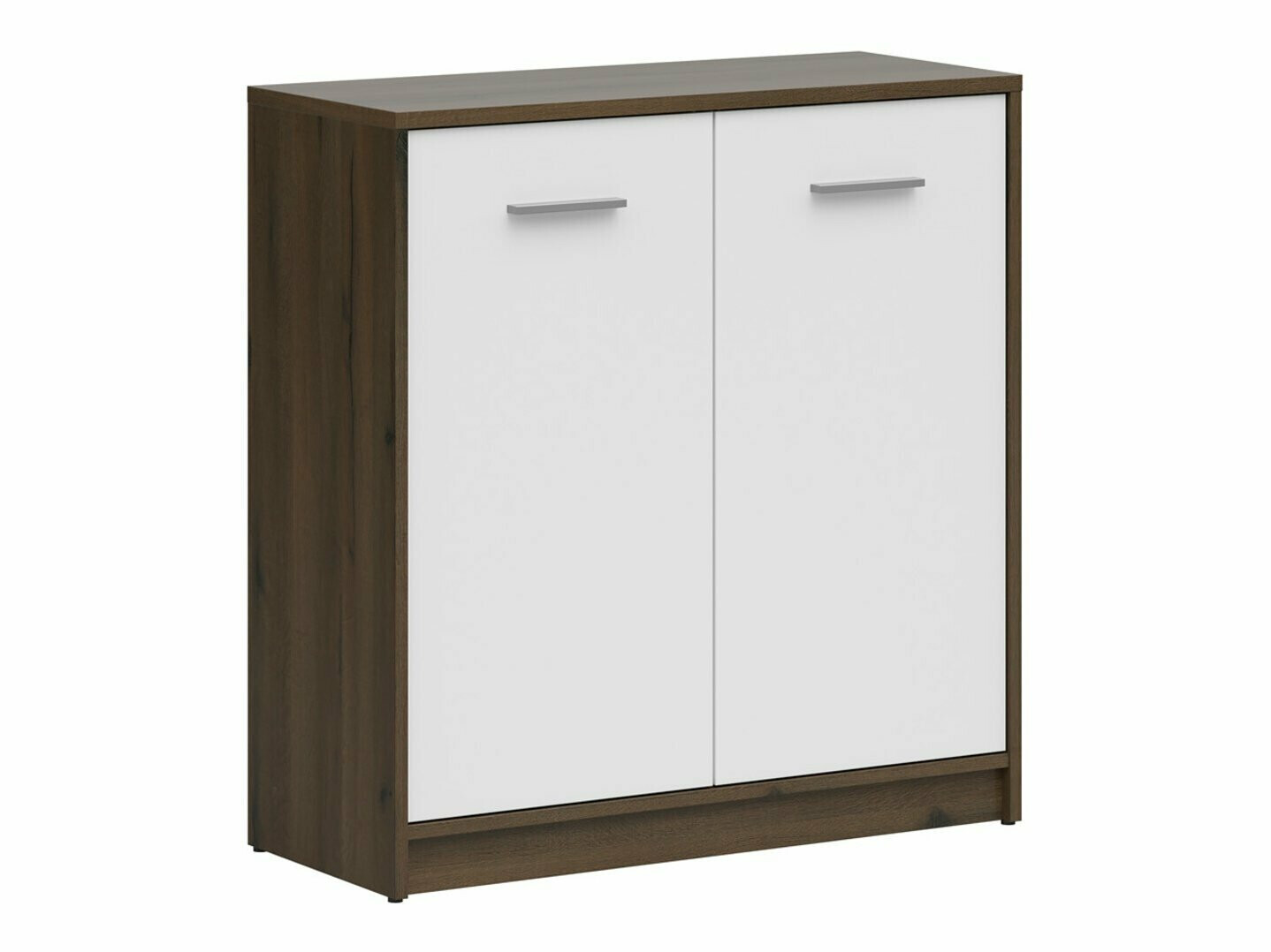 Dressoir Novsore 116 (Donkere eik + Wit)