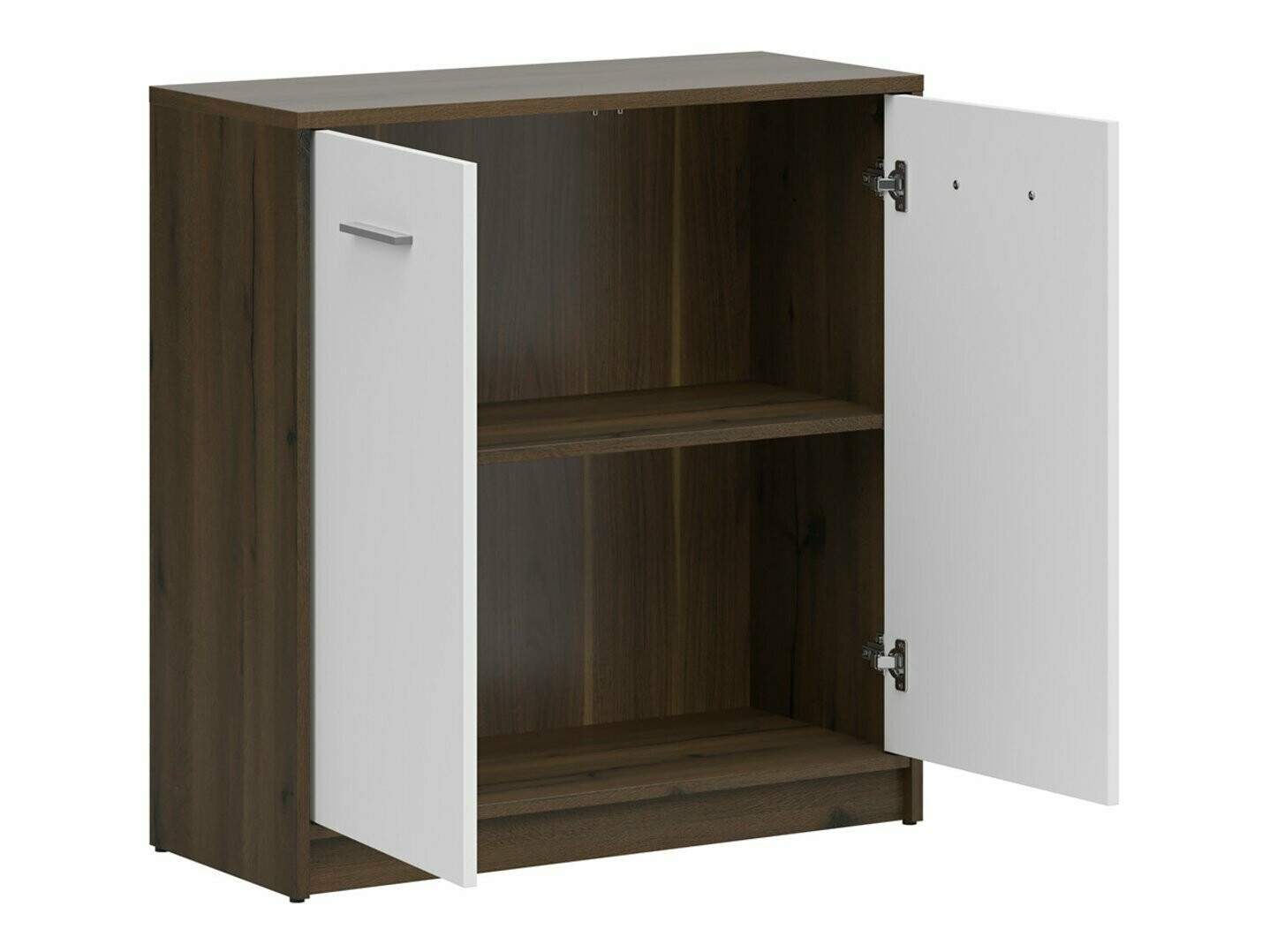 Dressoir Novsore 116 (Donkere eik + Wit)