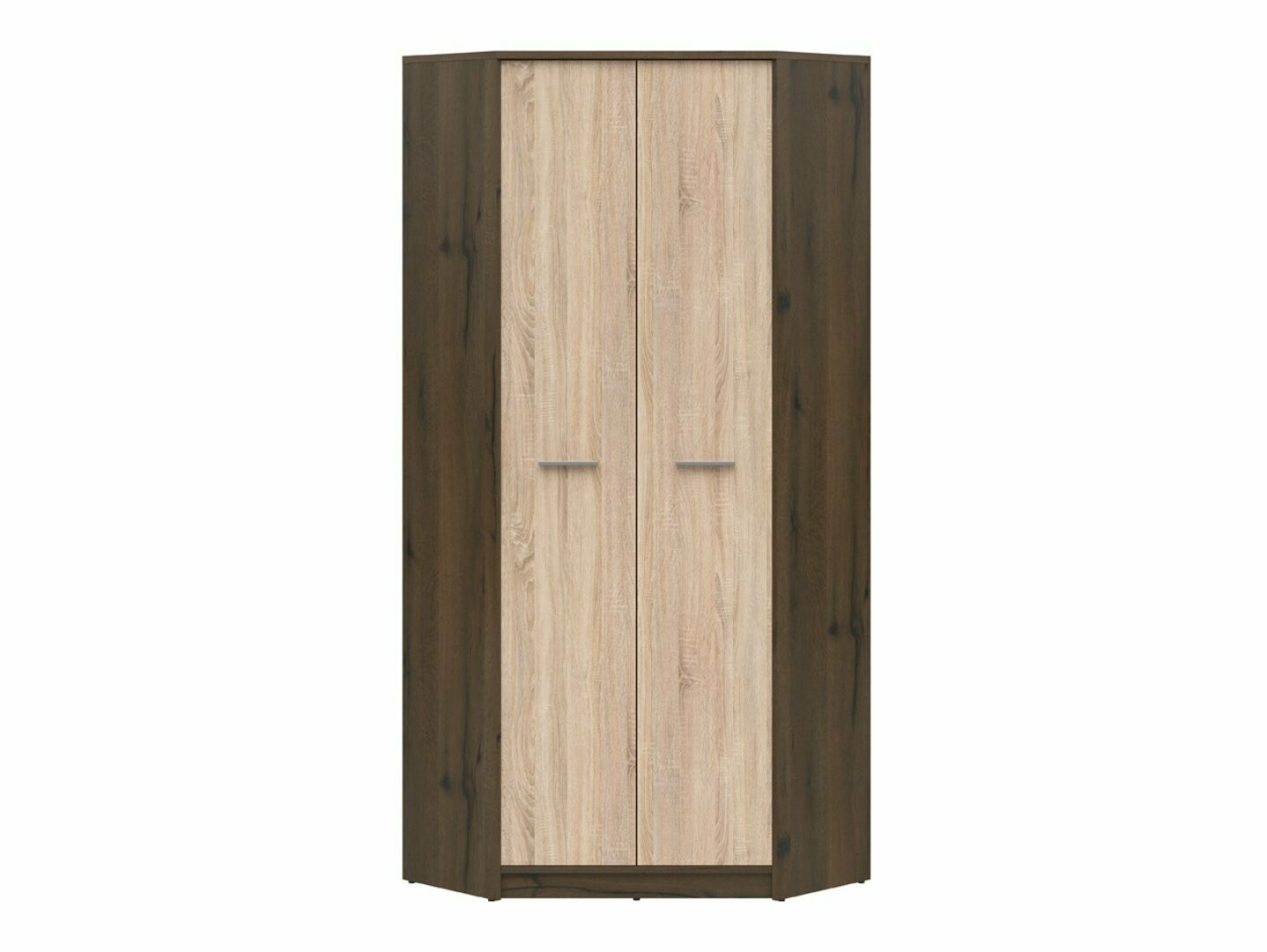 Hoekkledingkast Novsore 119 (Donkere eik + Sonoma eik)