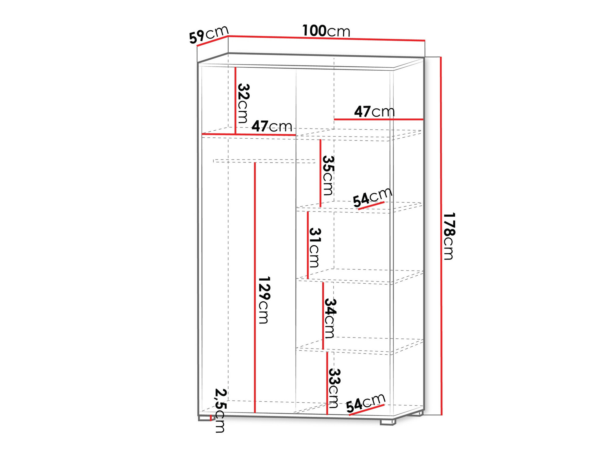 Kledingkast Comfivo Fersoe 113 (Kasjmier)