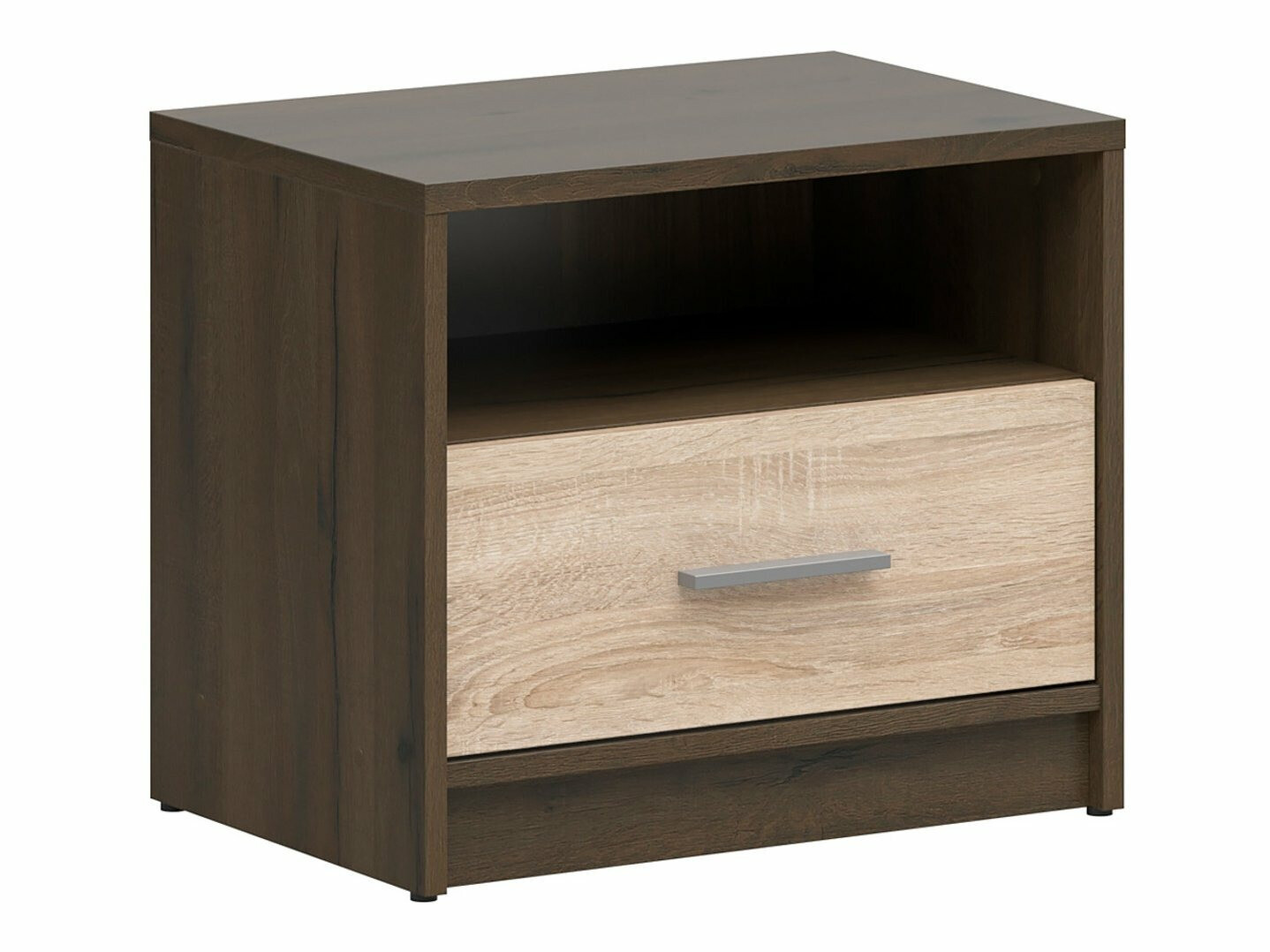 Nachtkastje Novsore 102 (Donkere eik + Sonoma eik)