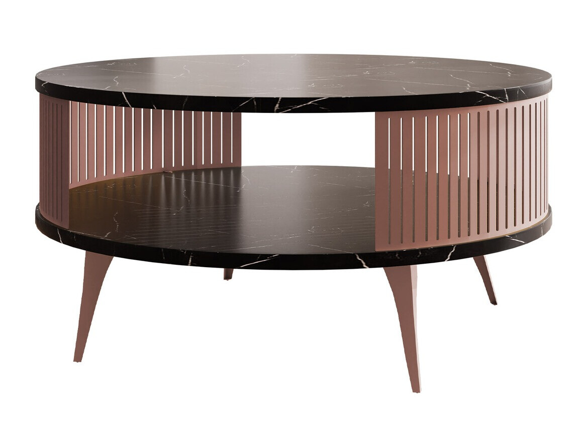 Salontafel Sordore 104 (Roze + Zwart marmer)