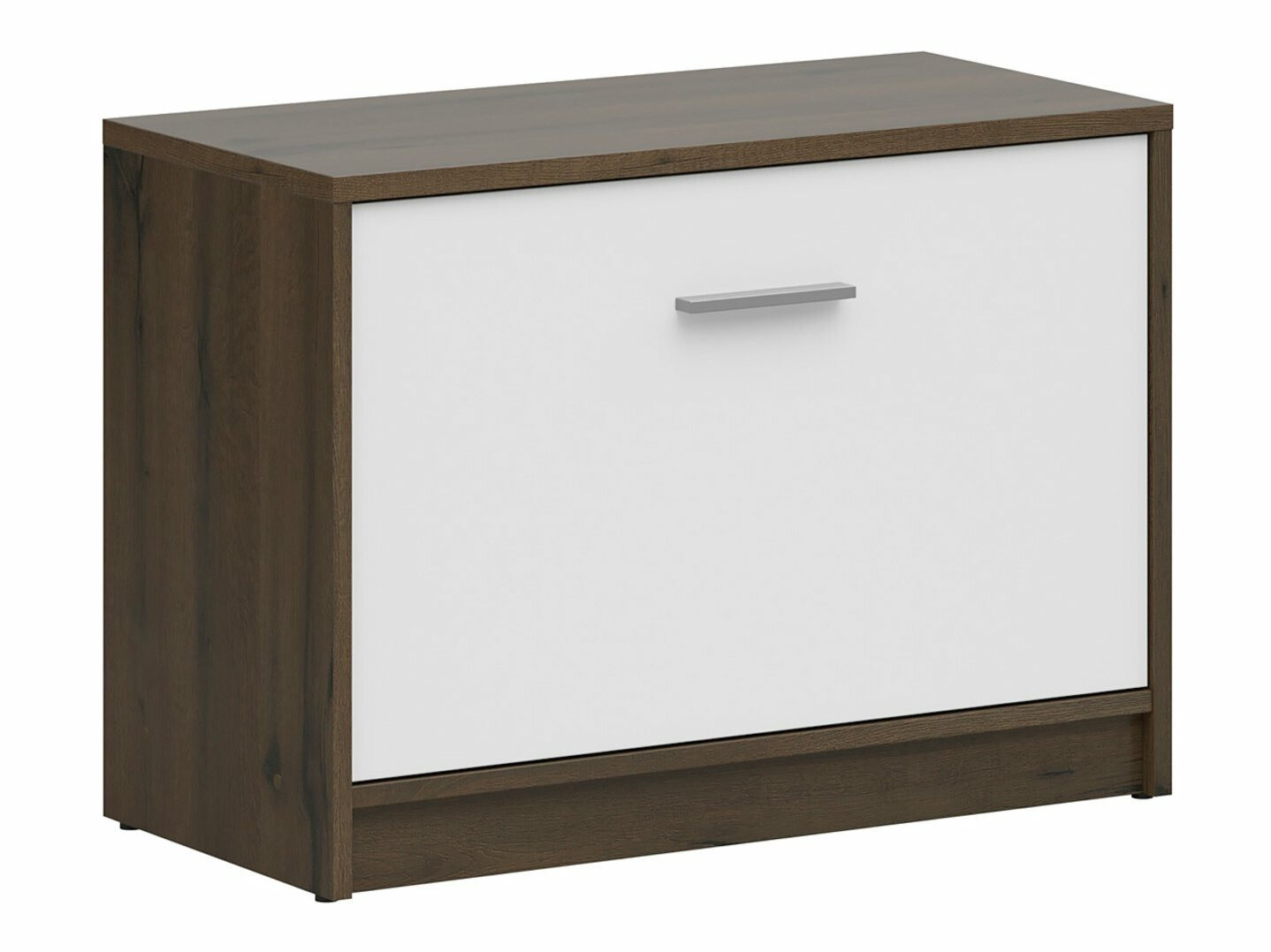 Schoenenkast Novsore 111 (Donkere eik + wit)