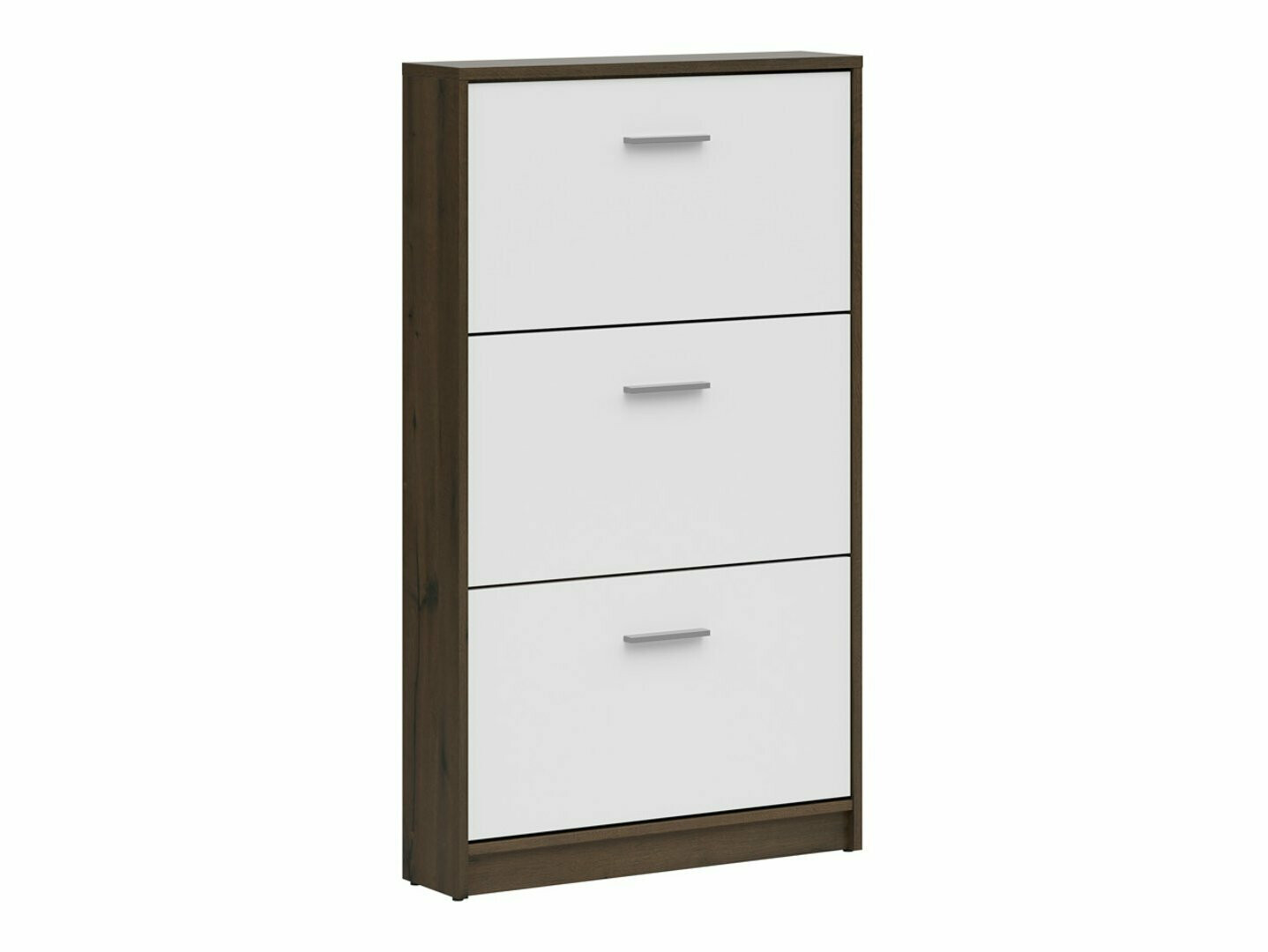 Schoenenkast Novsore 113 (Donkere eik + Wit)