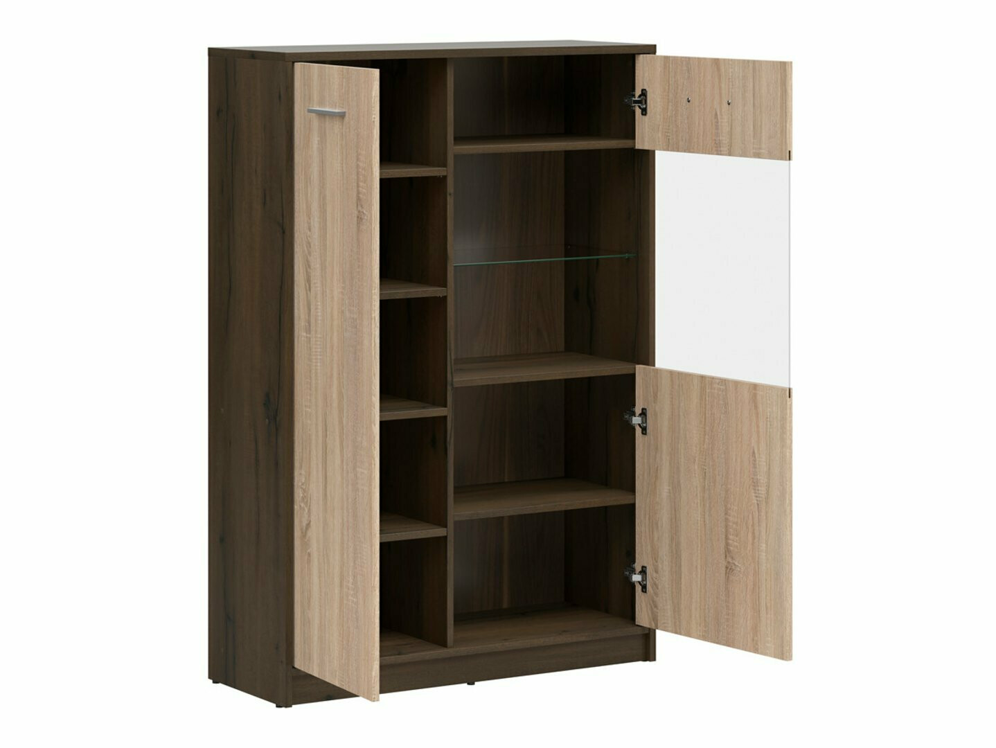 Boekenkast Novsore 138 (Donkere eik + Sonoma eik)