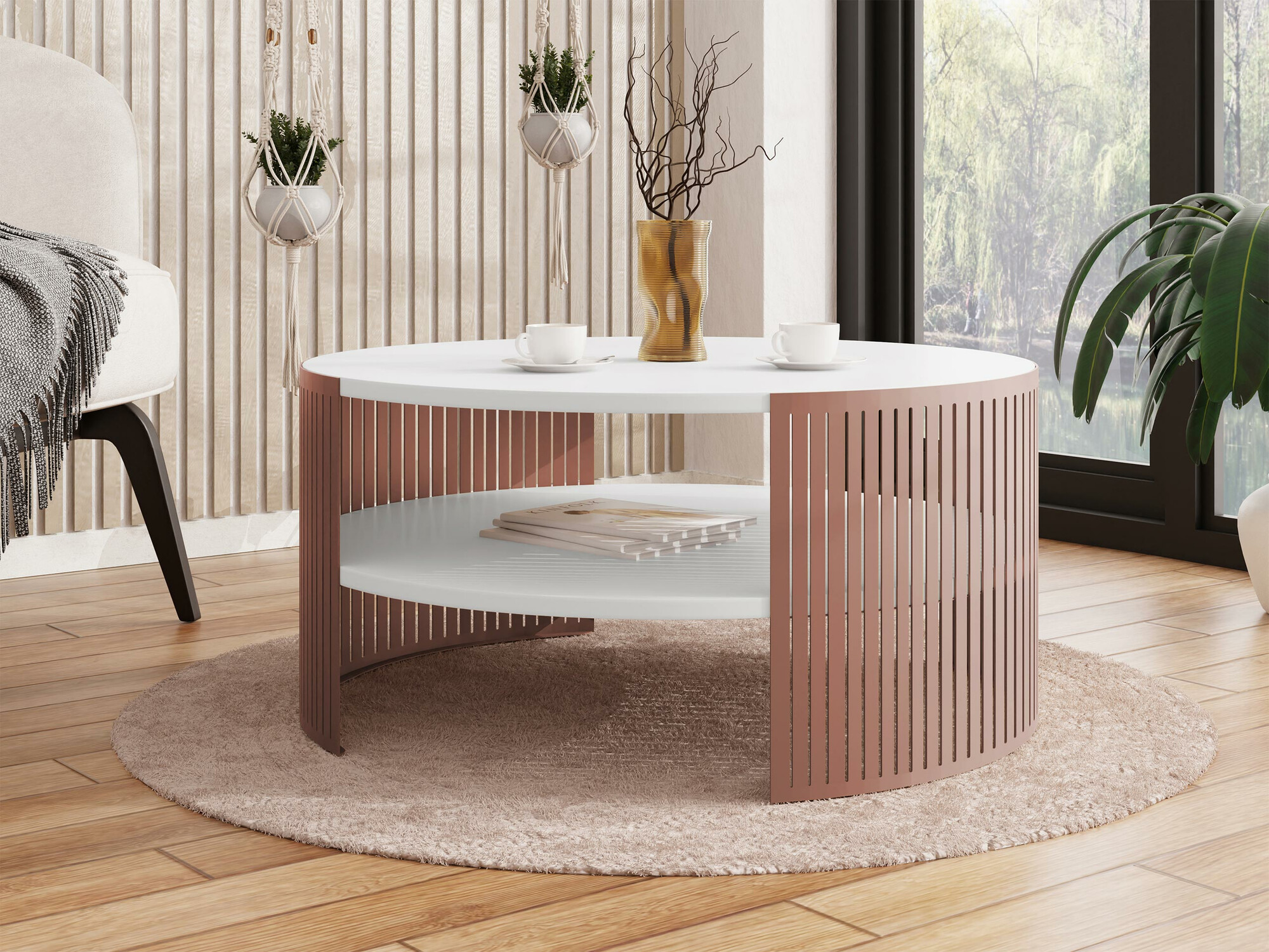 Salontafel Sordore 114 (Roze + Wit)